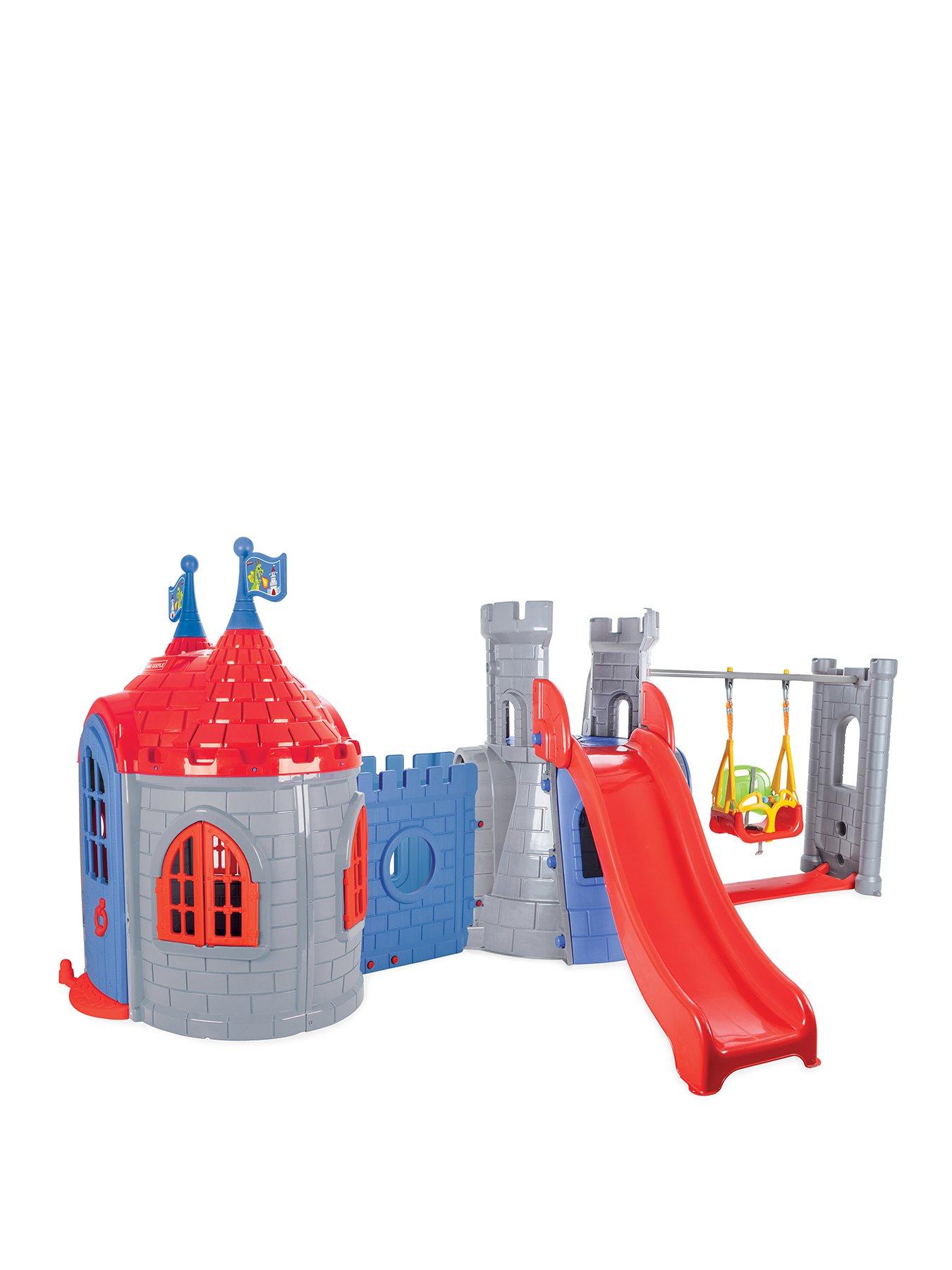Image of Pilsan Chateau Swing and Slide Set - Grey