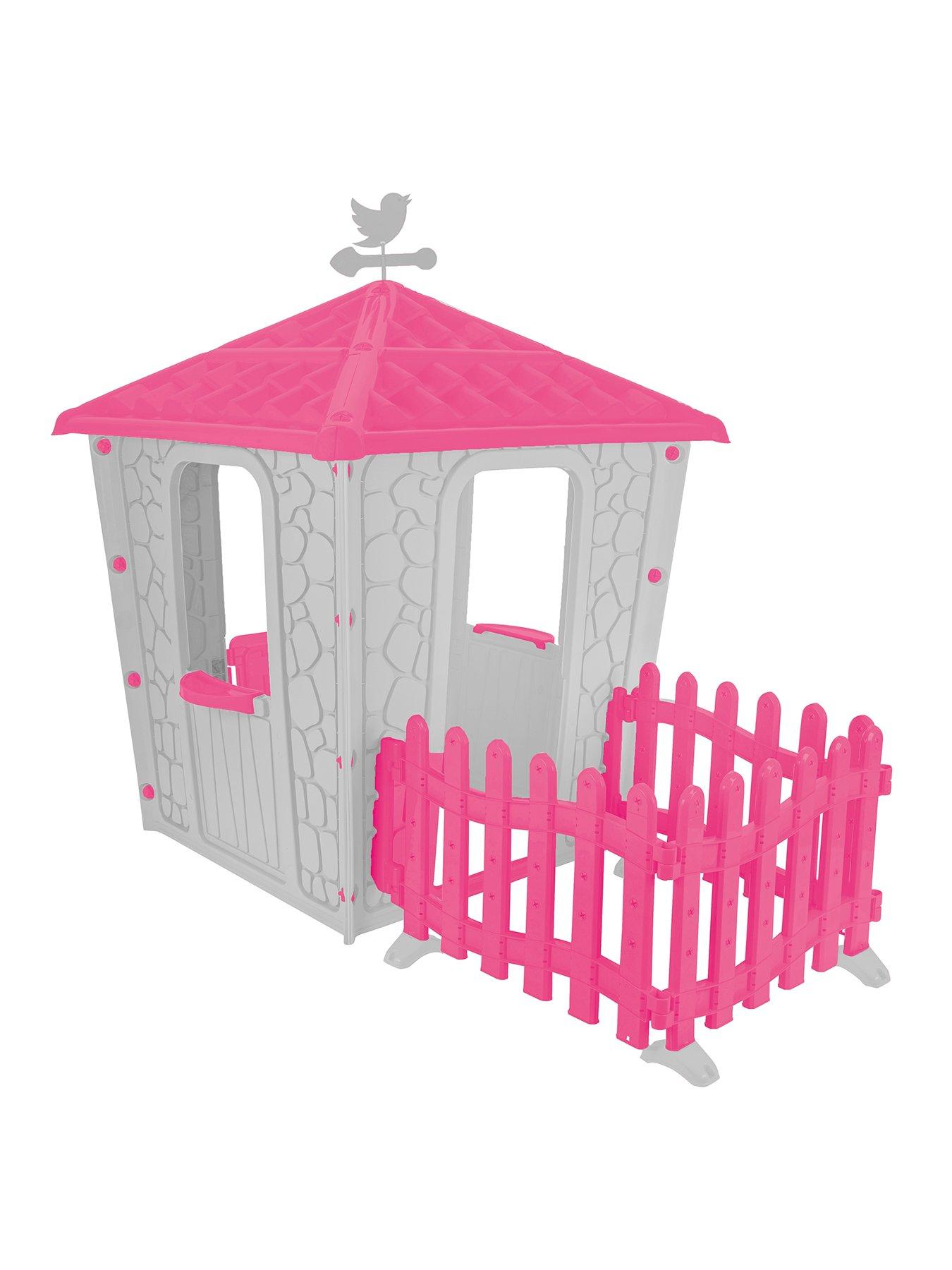 Pilsan Stone House with Fence Playhouse - Purple