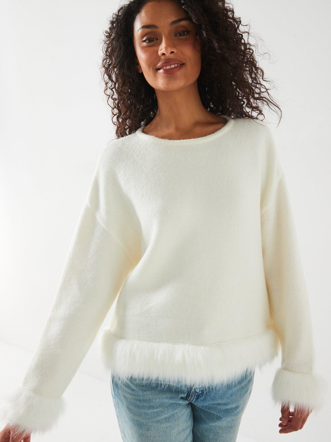 v-by-very-crew-neck-fur-trim-jumperdetail