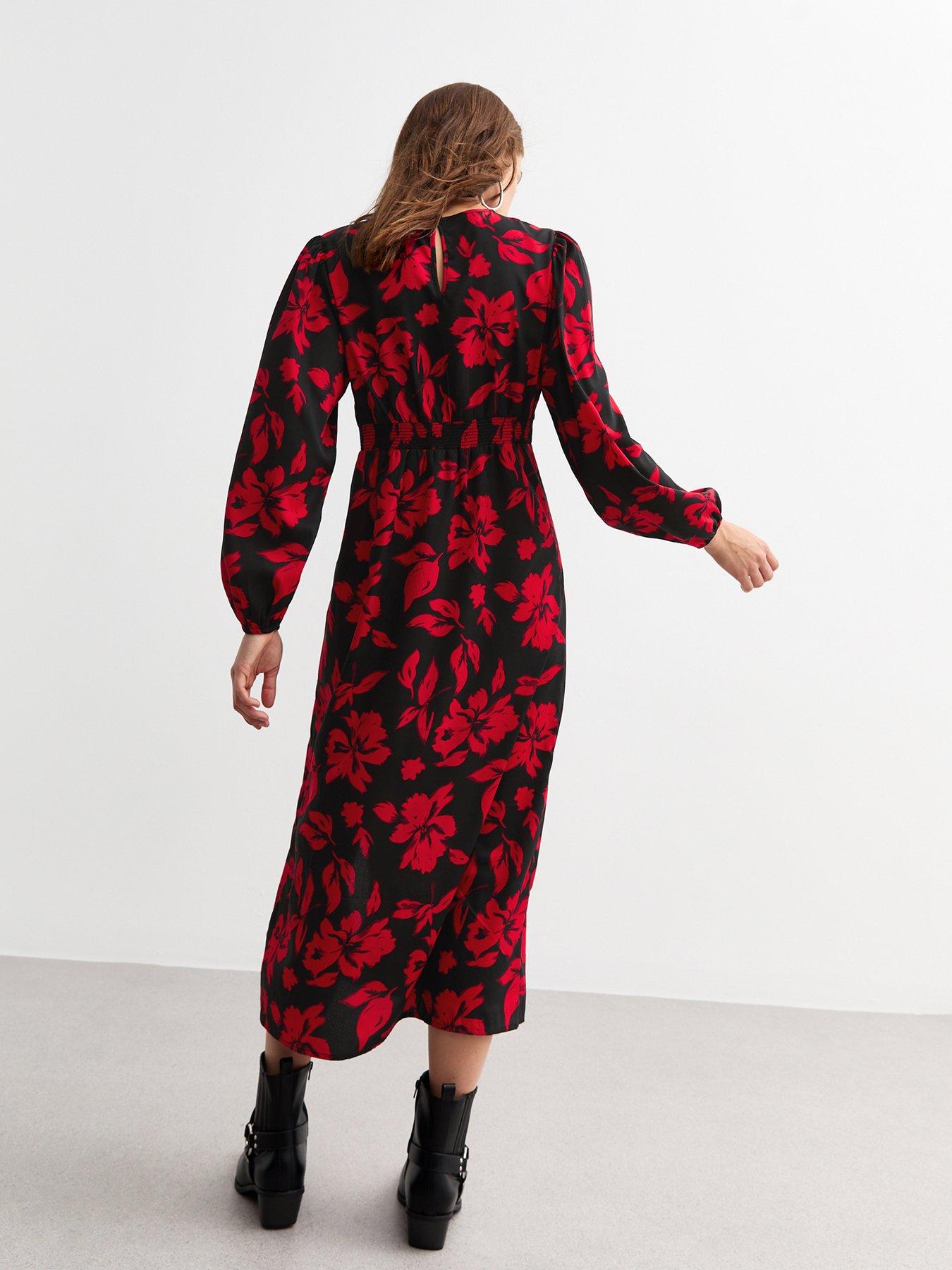 new-look-floral-print-slit-hem-midi-dressnbsp-blackstillFront