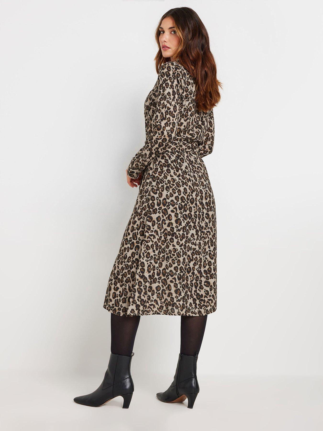 long-tall-sally-animal-shirt-midi-dress-beigestillFront