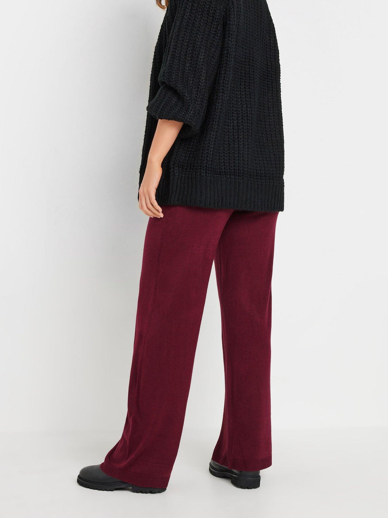 long-tall-sally-tall-wide-leg-trousers-redstillFront