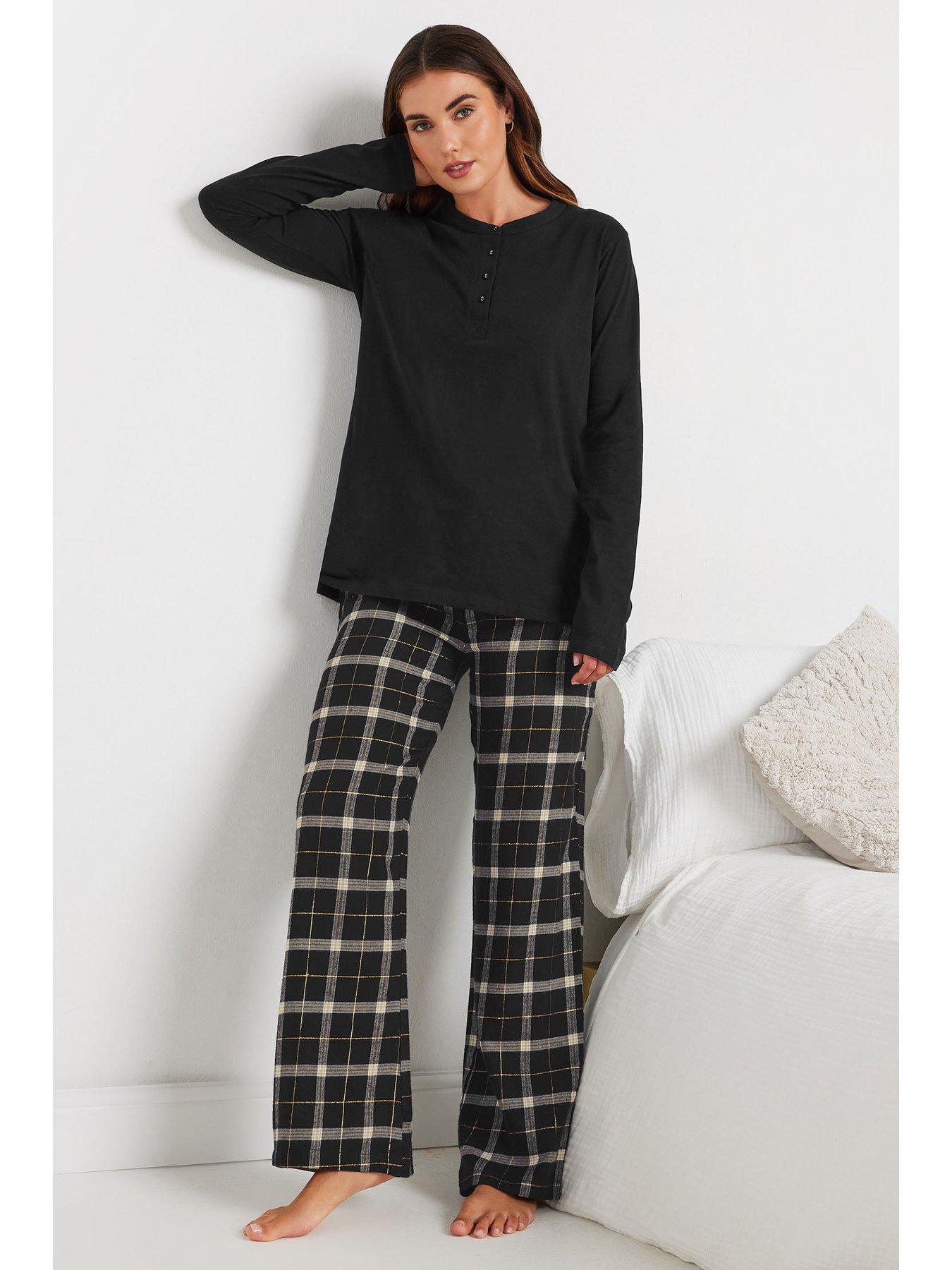 long-tall-sally-tall-long-sleeve-placket-pj-top-blackback