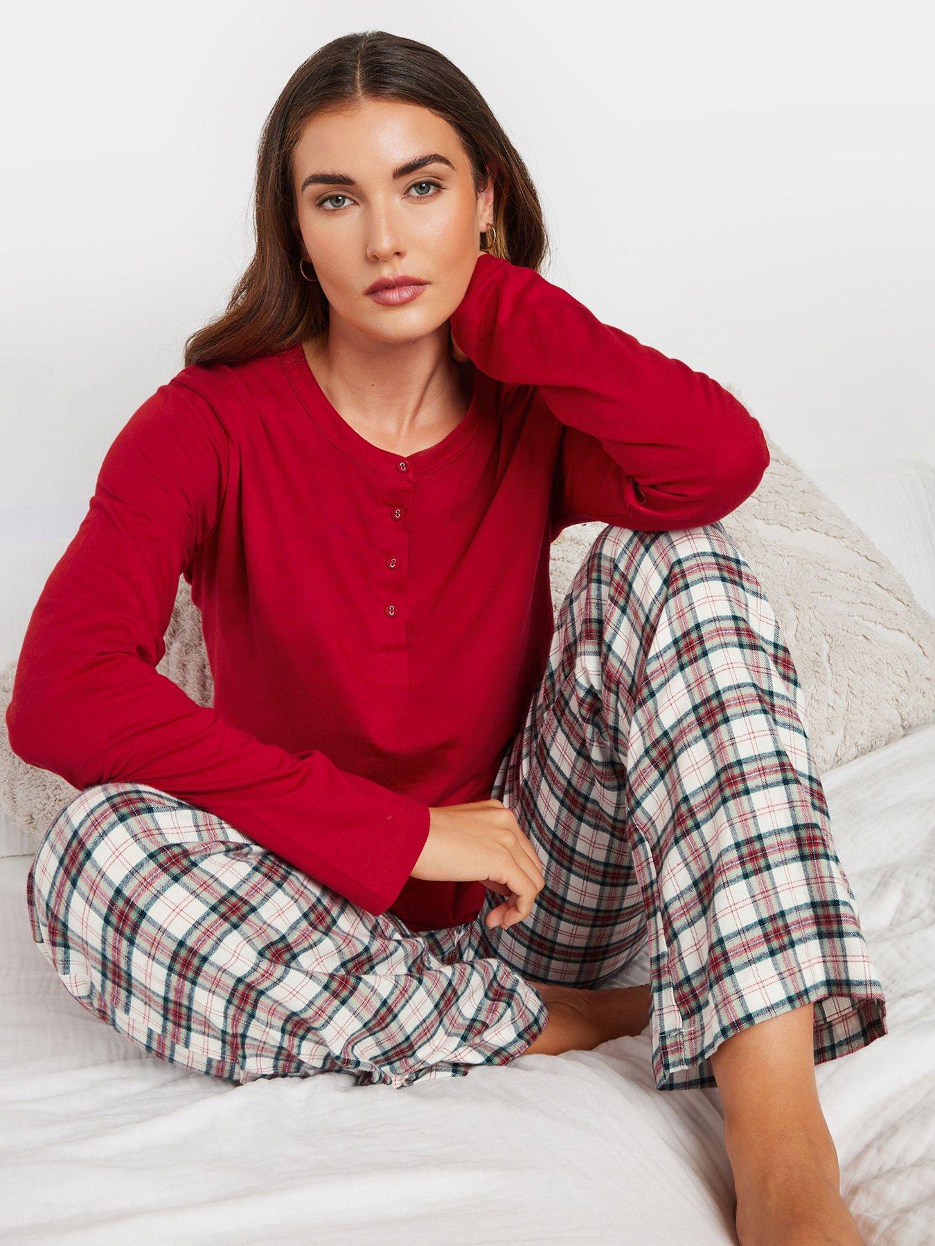 long-tall-sally-tall-long-sleeve-placket-pj-topoutfit