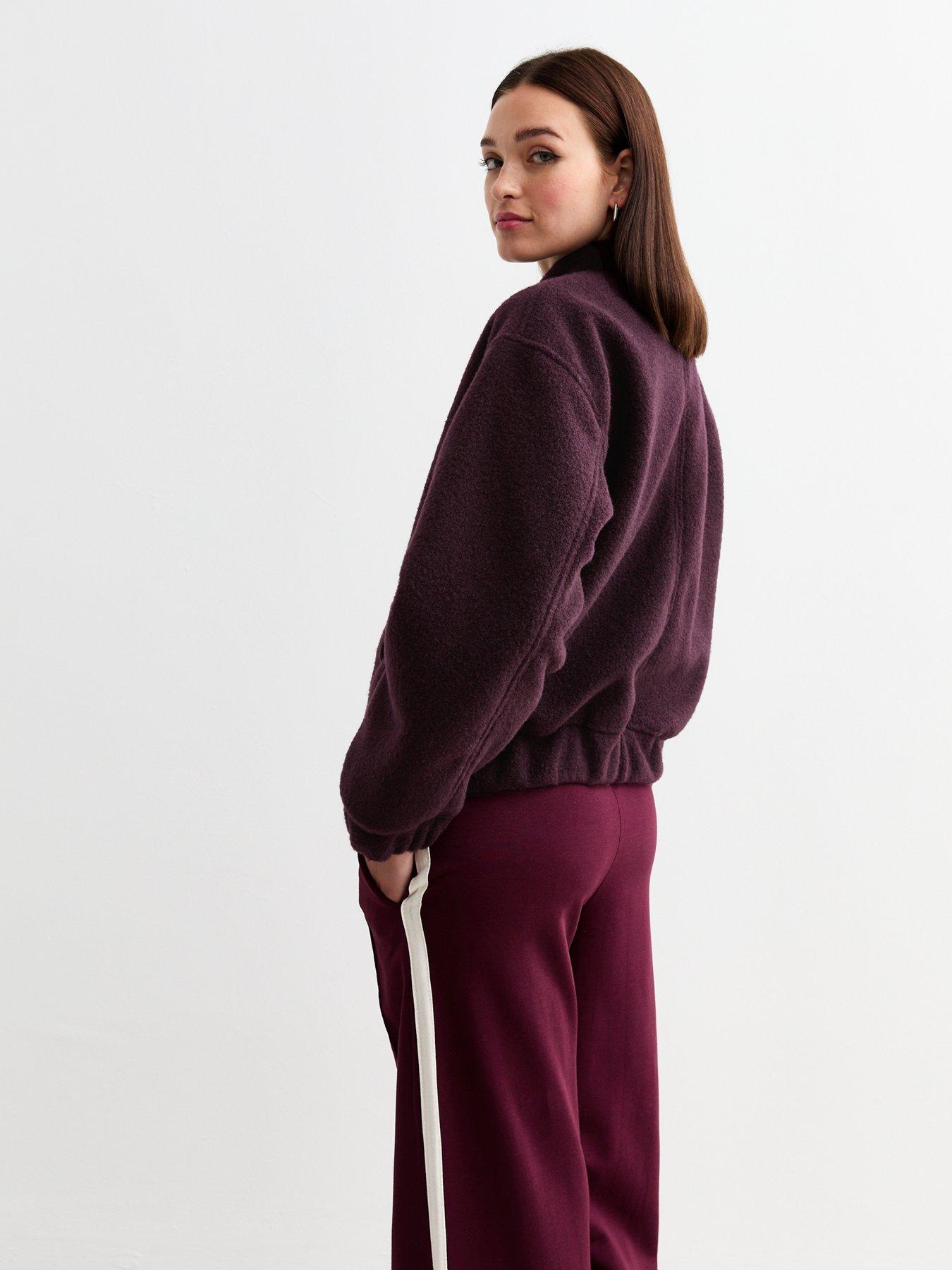 new-look-burgundy-textured-oversized-bomber-jacketstillFront