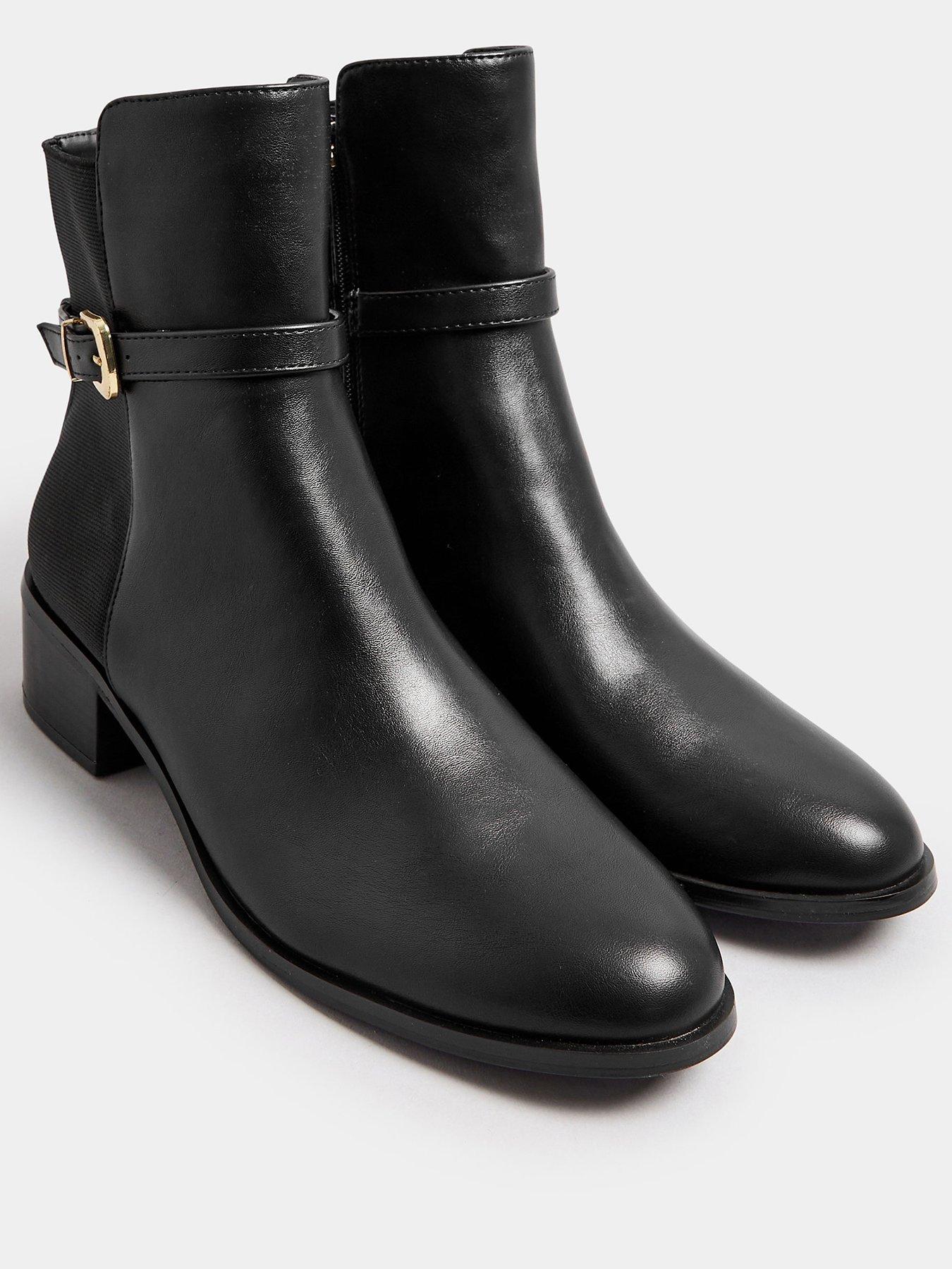 long-tall-sally-block-elastic-strap-boot-blackstillFront