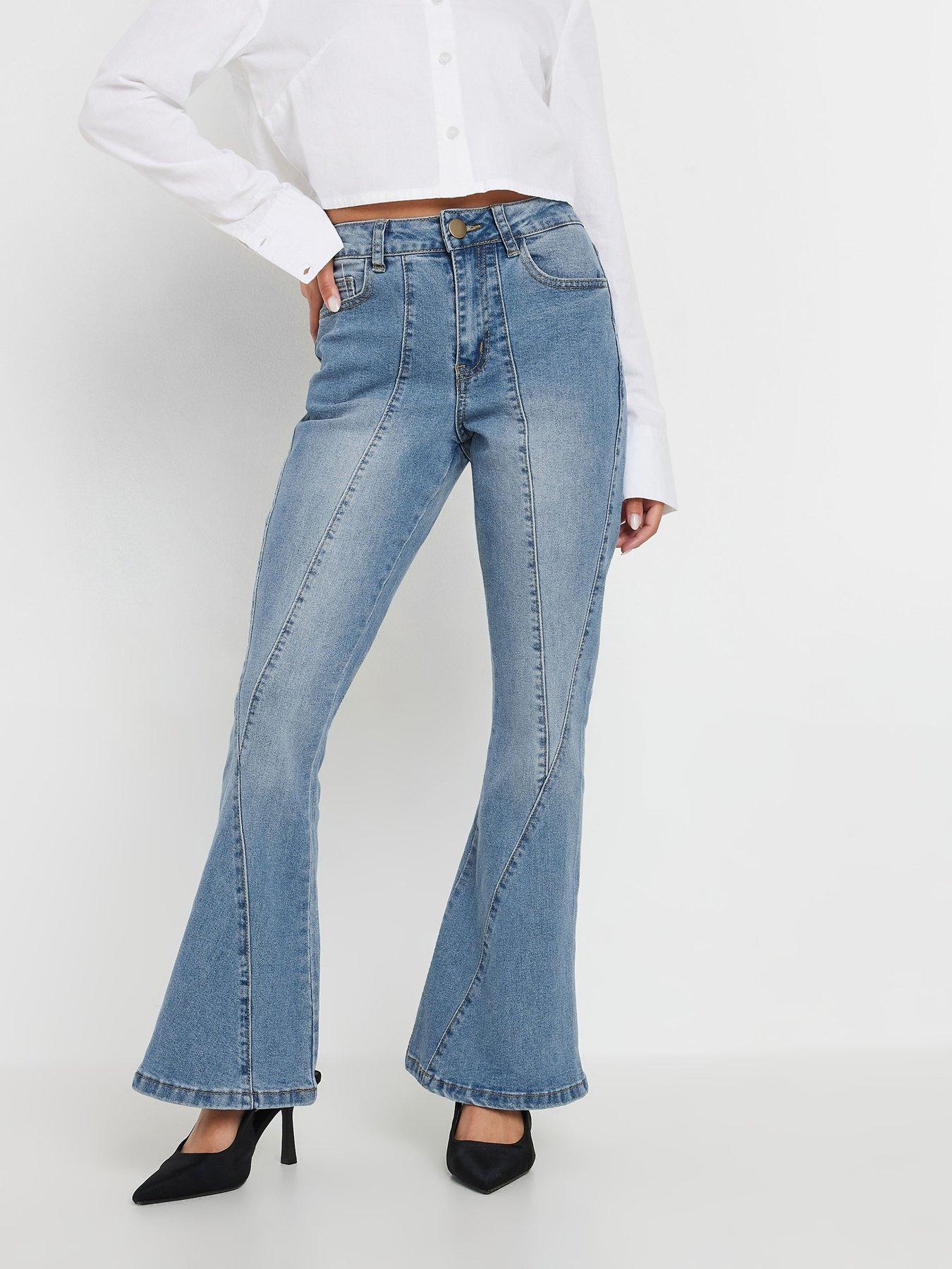 pixiegirl-petite-twisted-seam-kick-flare-jean-blue