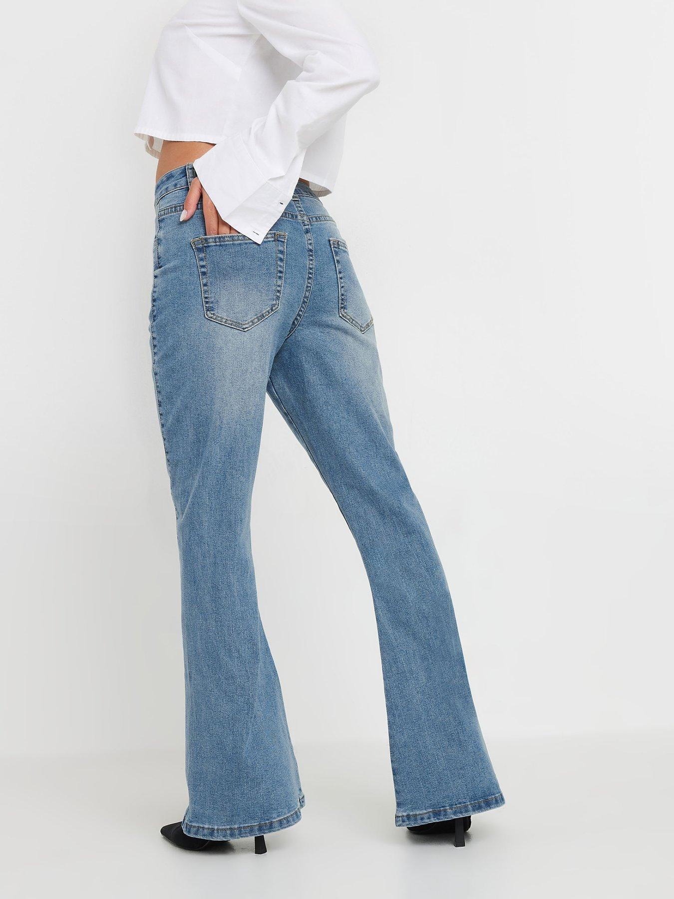 pixiegirl-petite-twisted-seam-kick-flare-jean-bluestillFront