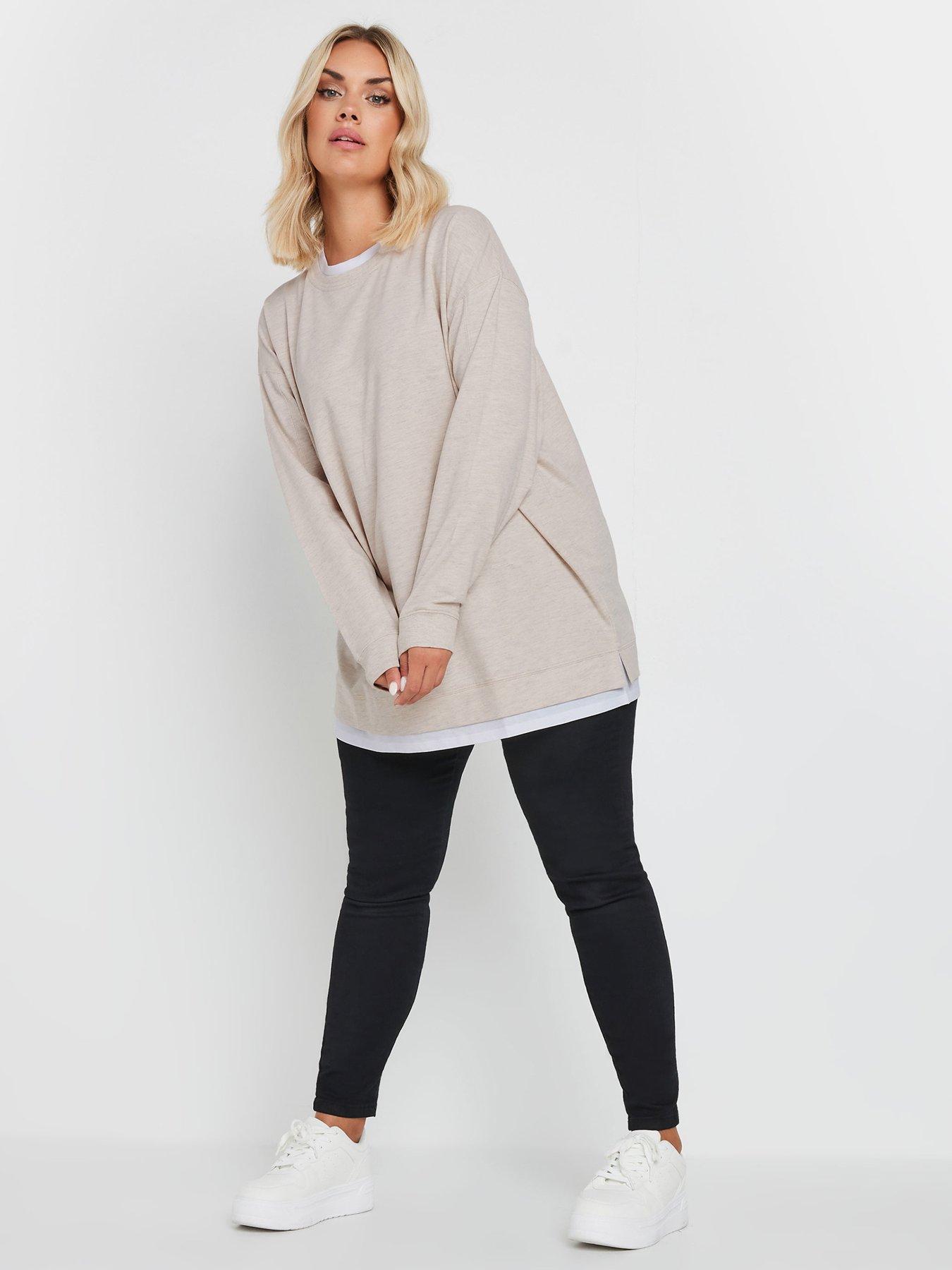 Image 3 of 4 of Yours Curve 2 In 1 Jumper - Beige