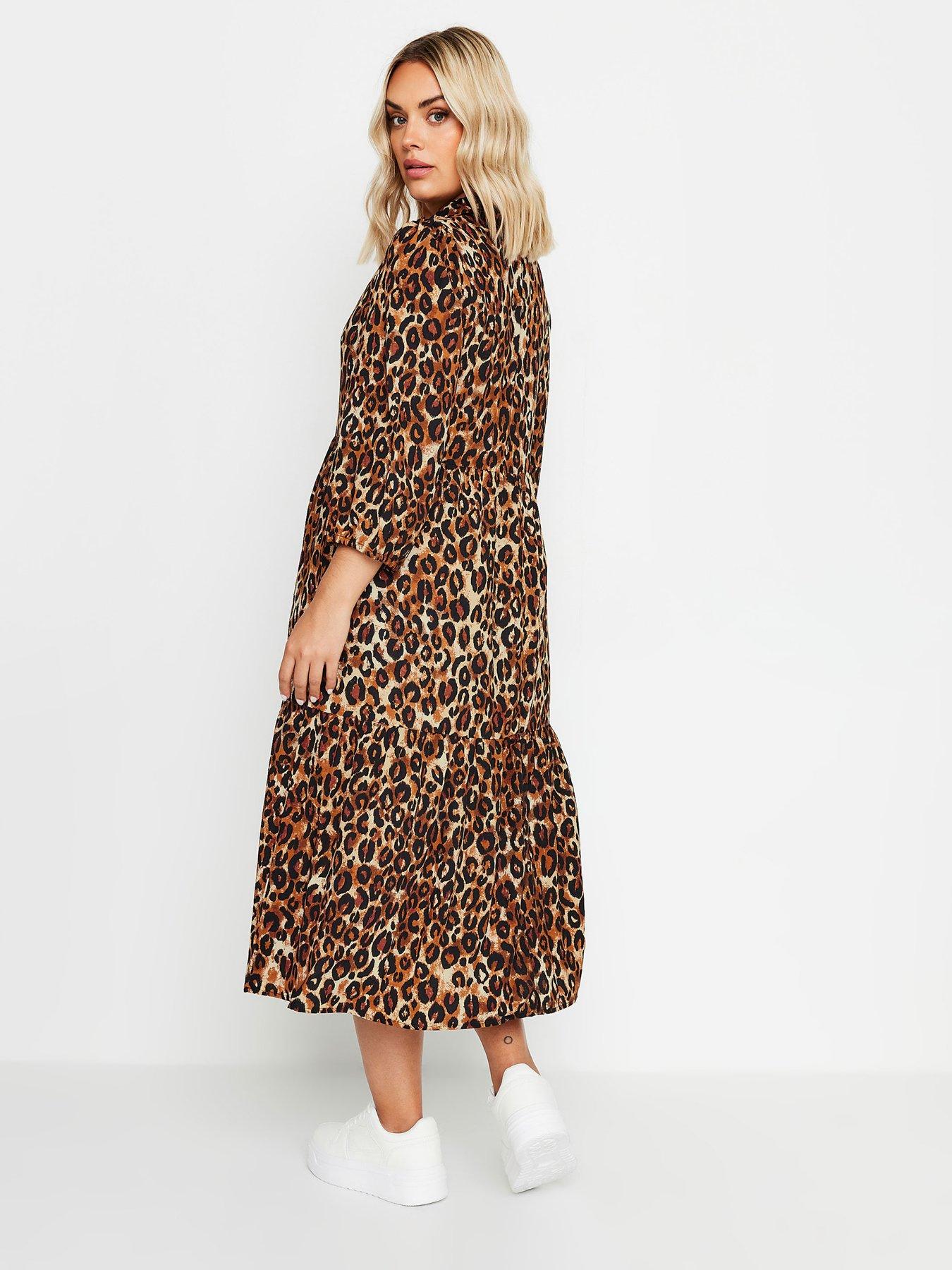 yours-curve-34-sleeve-shirt-dress-beigestillFront