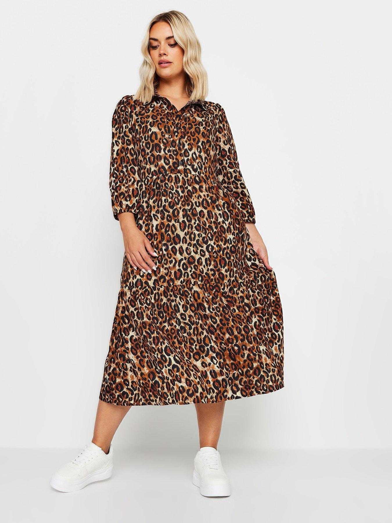 yours-curve-34-sleeve-shirt-dress-beigeback