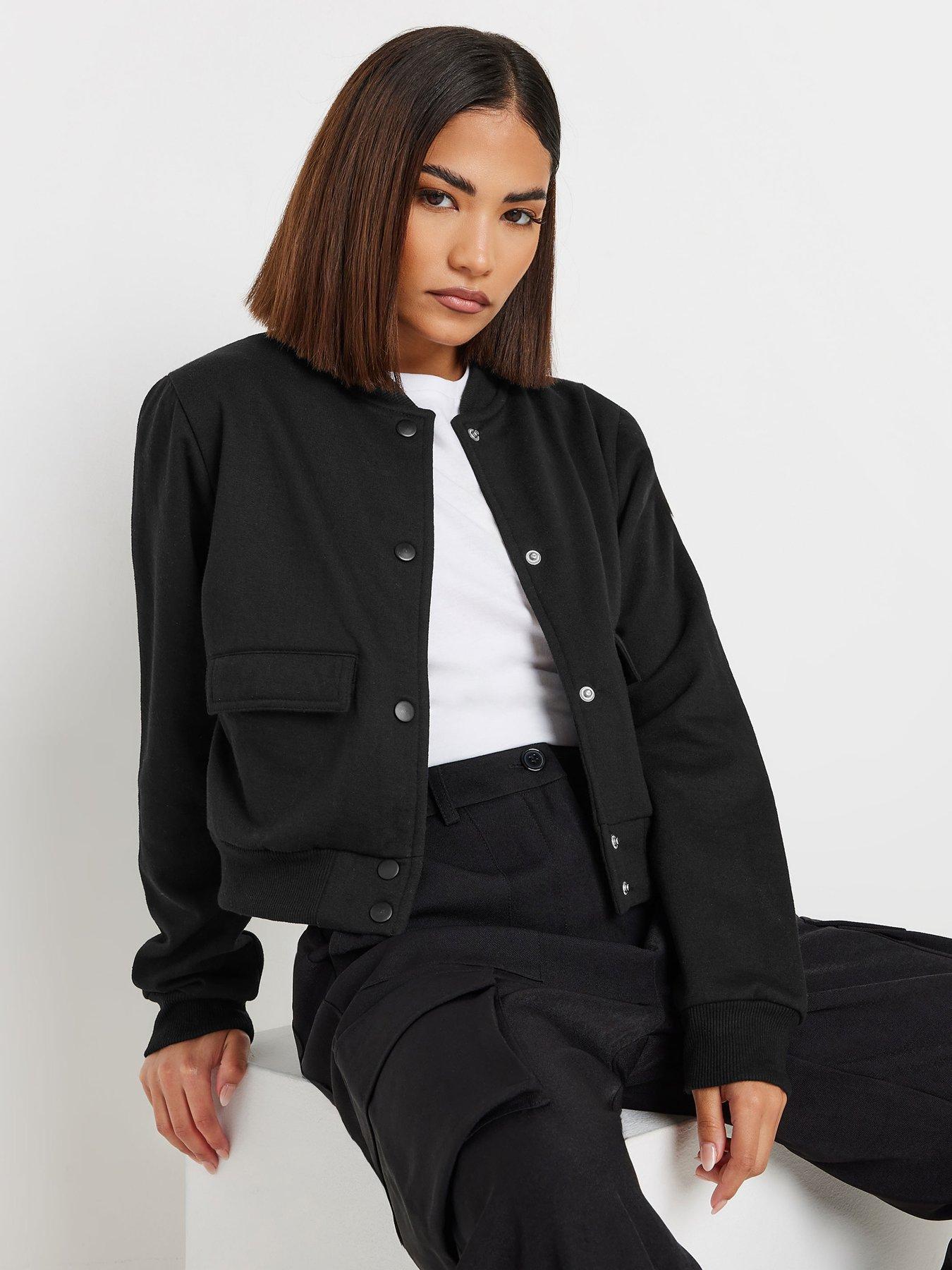 pixiegirl-petite-sweat-bomber-jacket-black