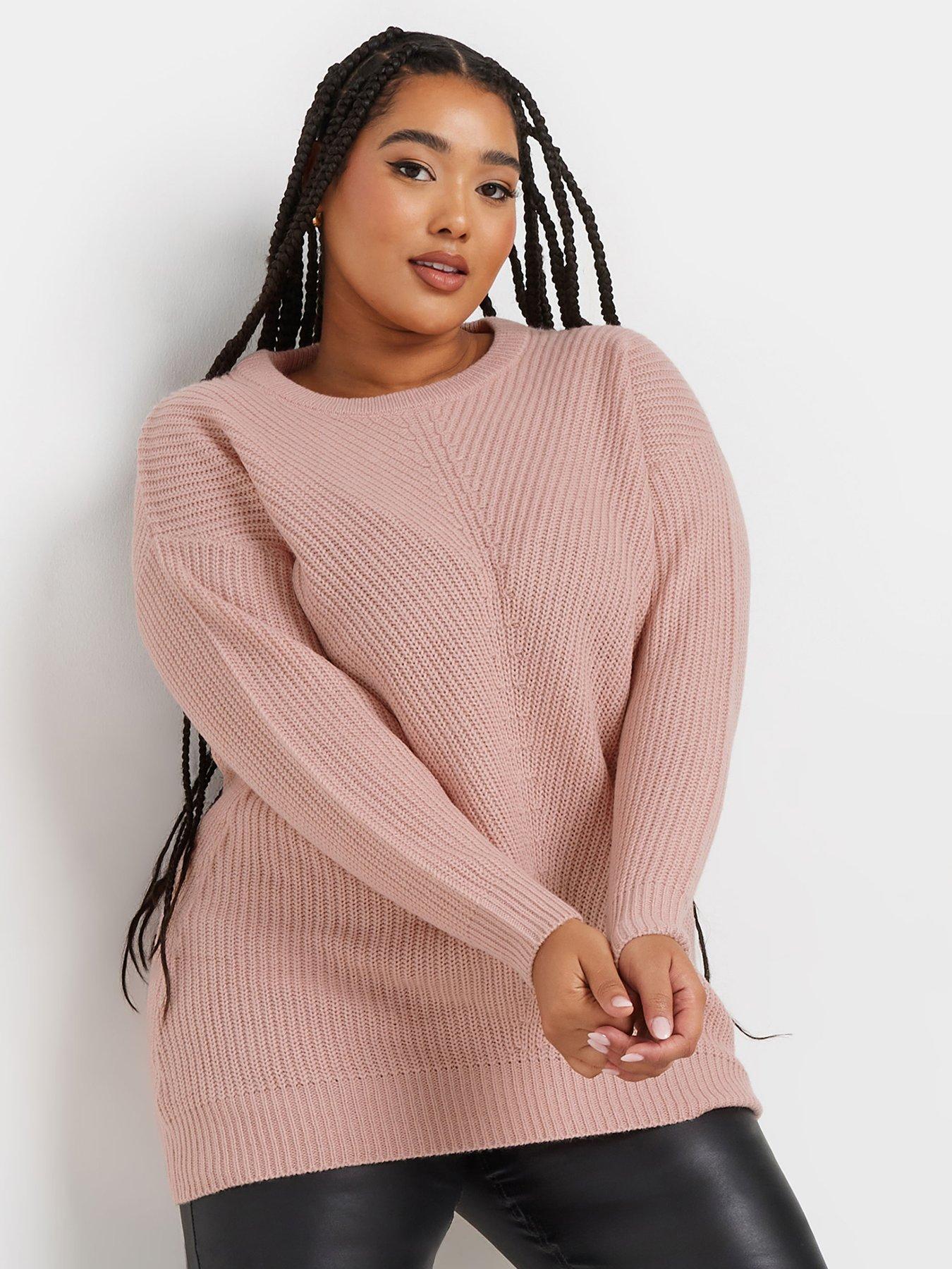 yours-curve-essential-jumper-pink