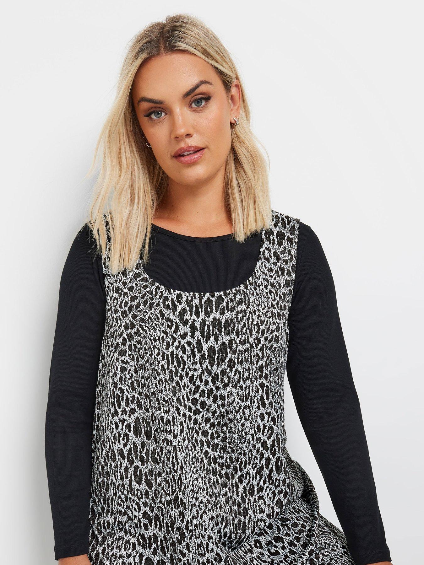 yours-curve-a-line-pinafore-dress-greyoutfit