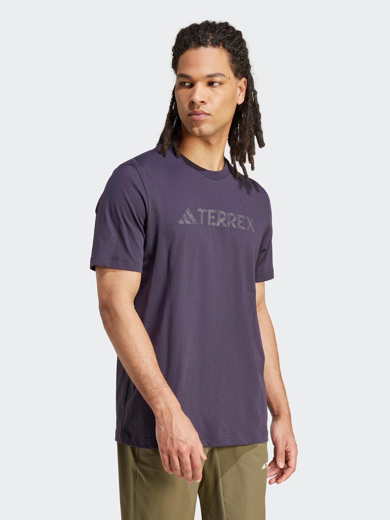 Image 1 of 5 of adidas Terrex Men's Logo Tee - Dark Brown