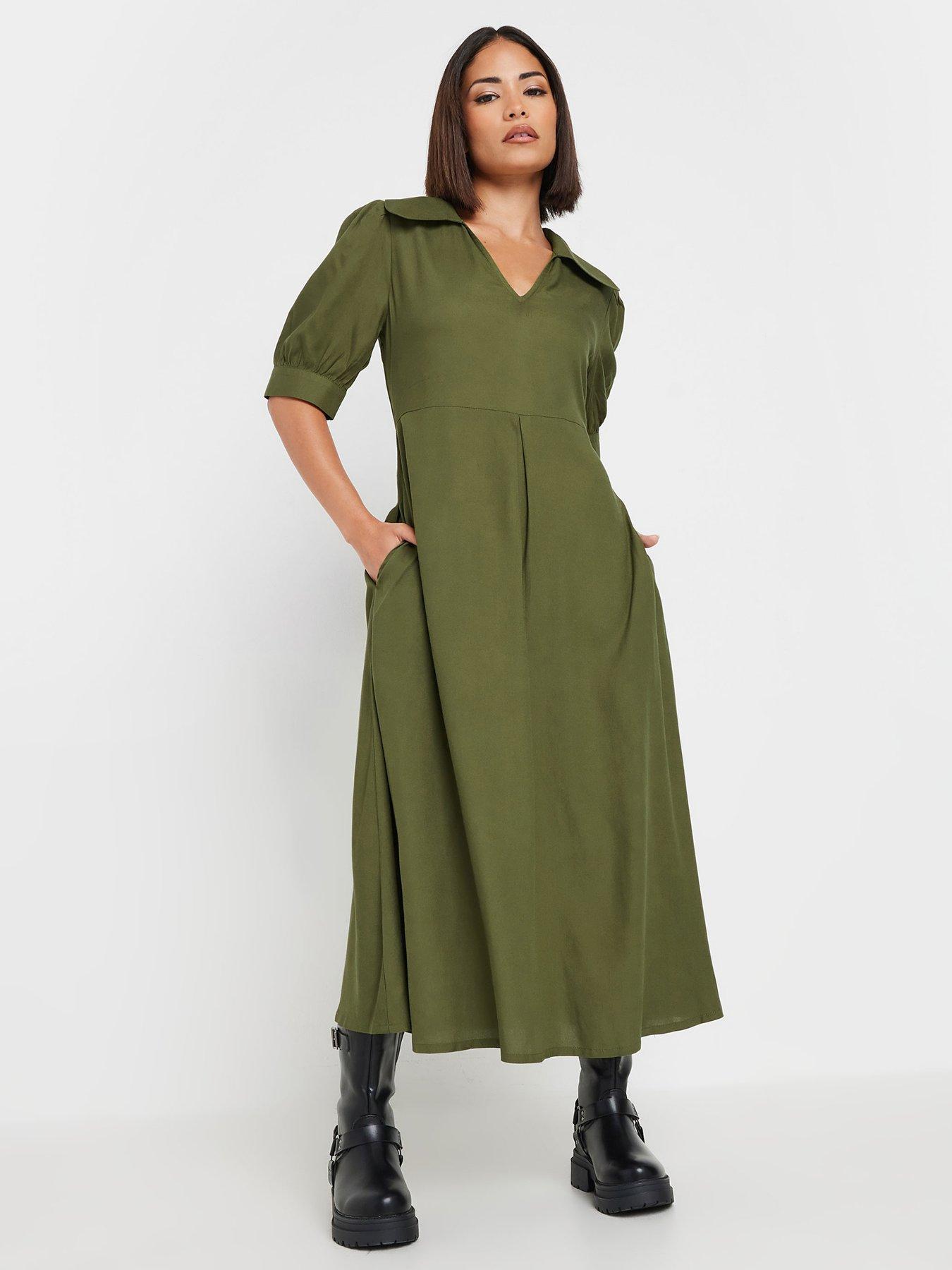 pixiegirl-petite-collar-midi-dress-green