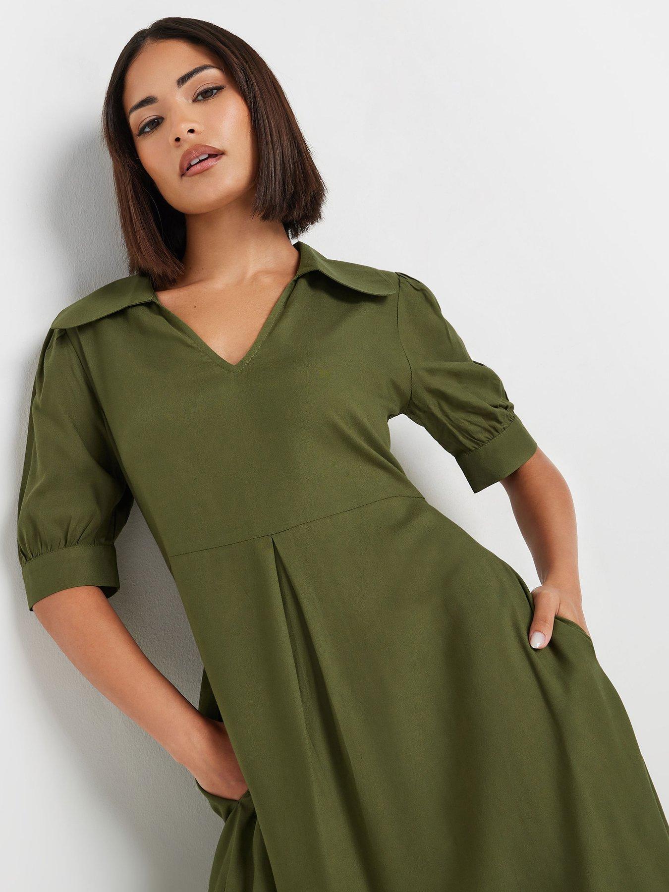 pixiegirl-petite-collar-midi-dress-greenoutfit