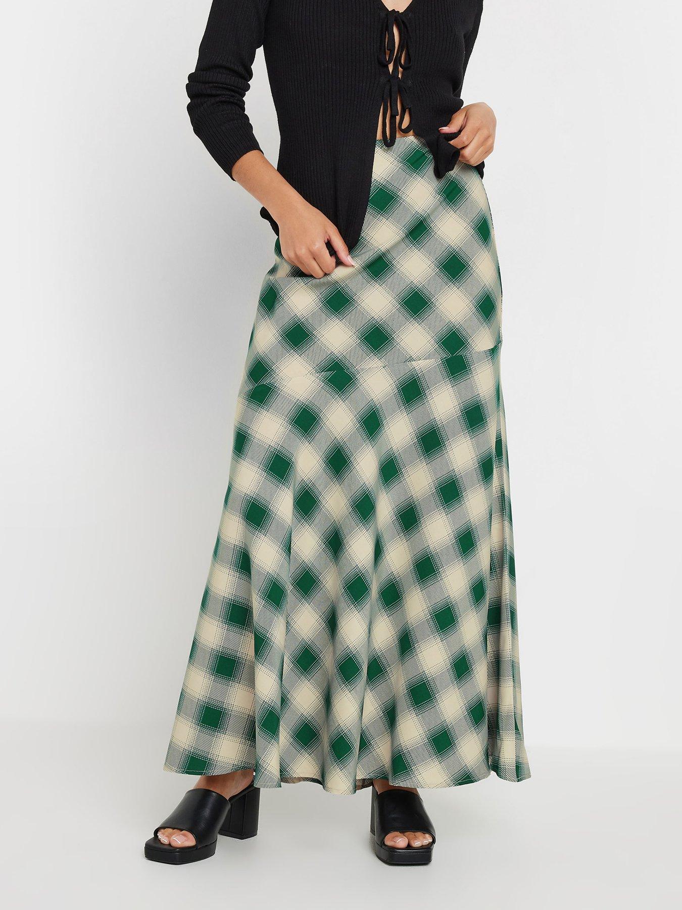 pixiegirl-petite-blurred-check-maxi-skirt