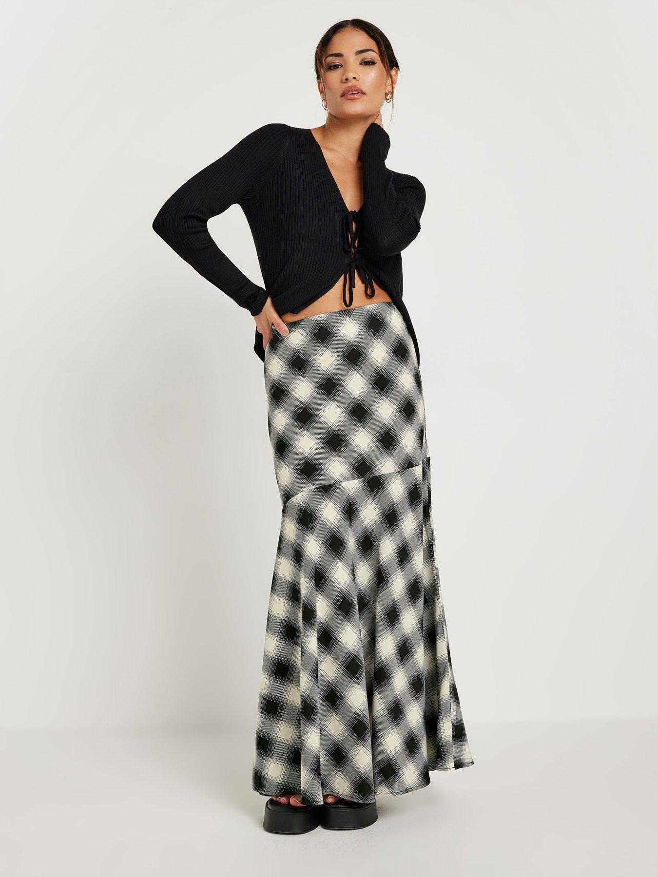 pixiegirl-petite-blurred-check-maxi-skirt-blackback