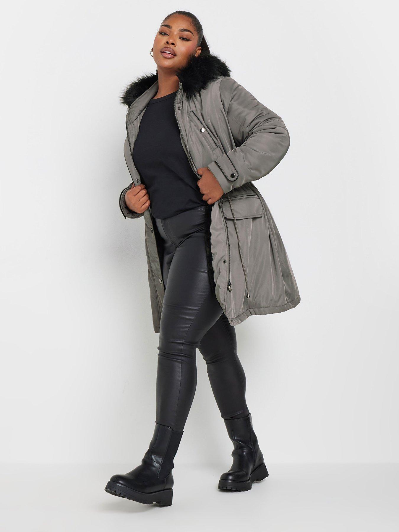 yours-curve-plush-fur-trim-parka-greyback