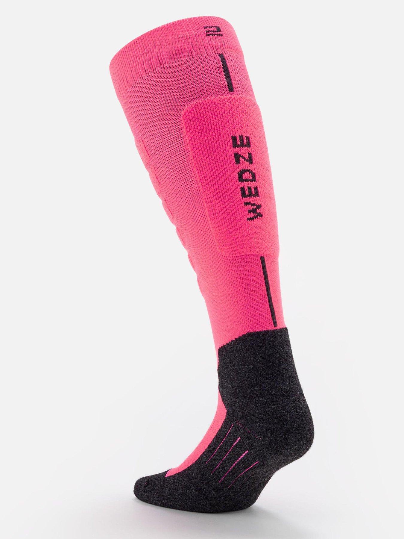 decathlon-womens-100-ski-socksnbsp--neon-pinkstillFront