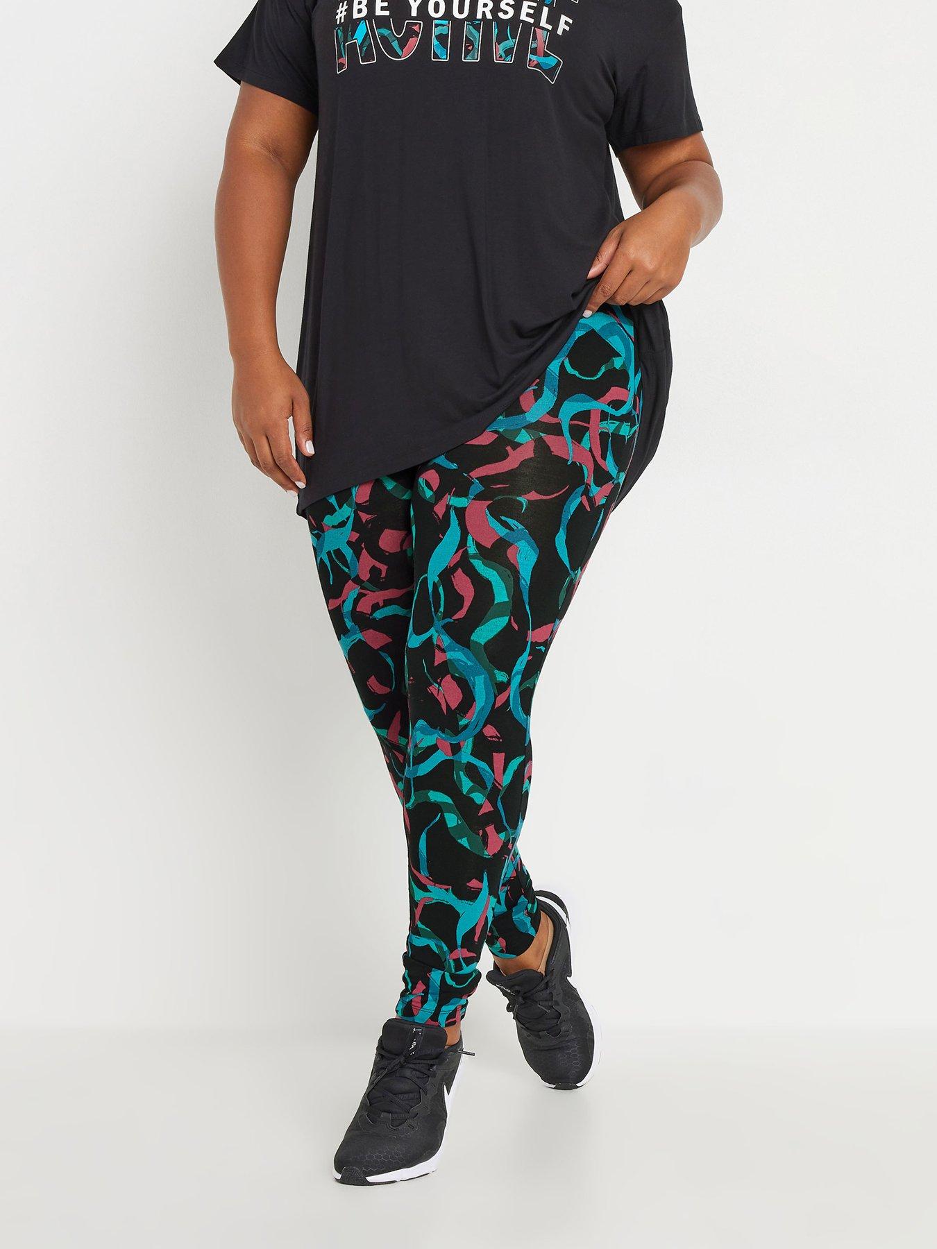 yours-curve-swirl-print-active-leggings