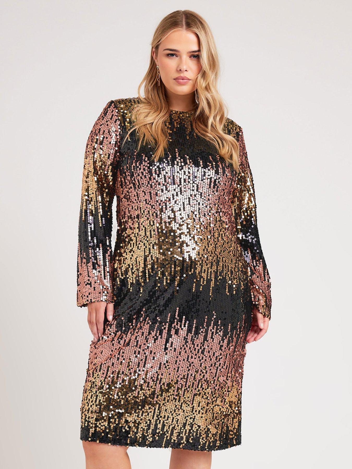 yours-curve-sequin-ombre-shift-dressoutfit