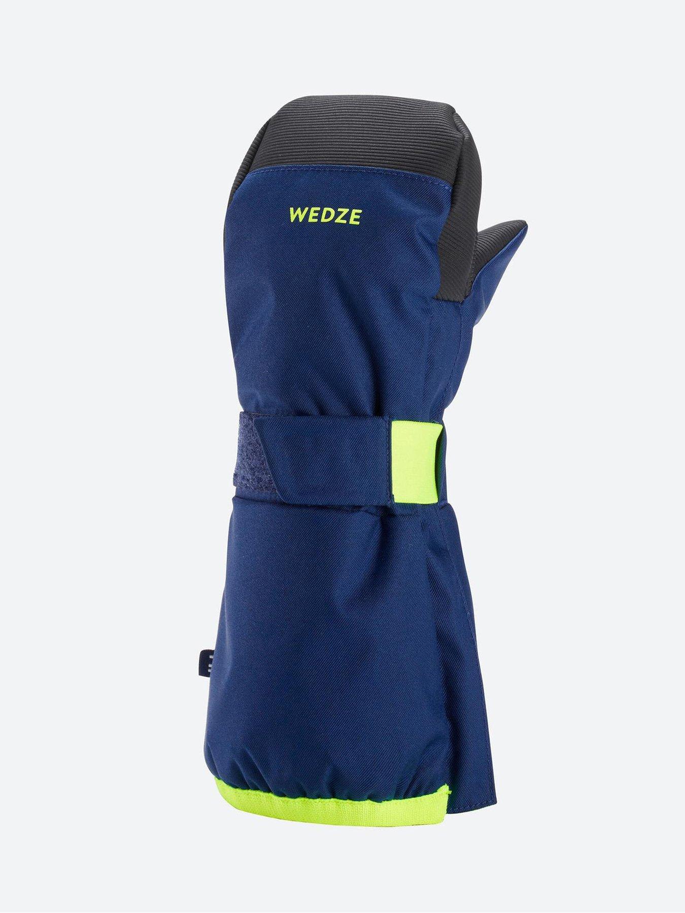 decathlon-kids-warm-and-waterproof-ski-mittens-blueyellowstillFront