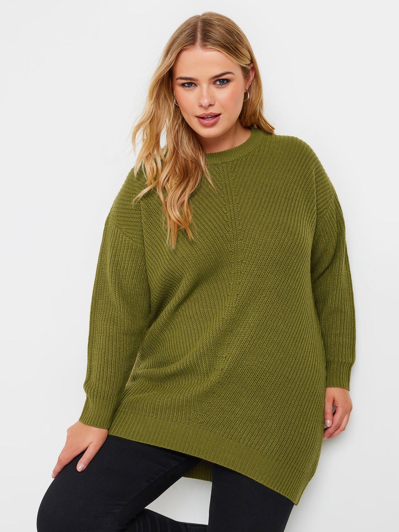 yours-curve-essential-jumper-green