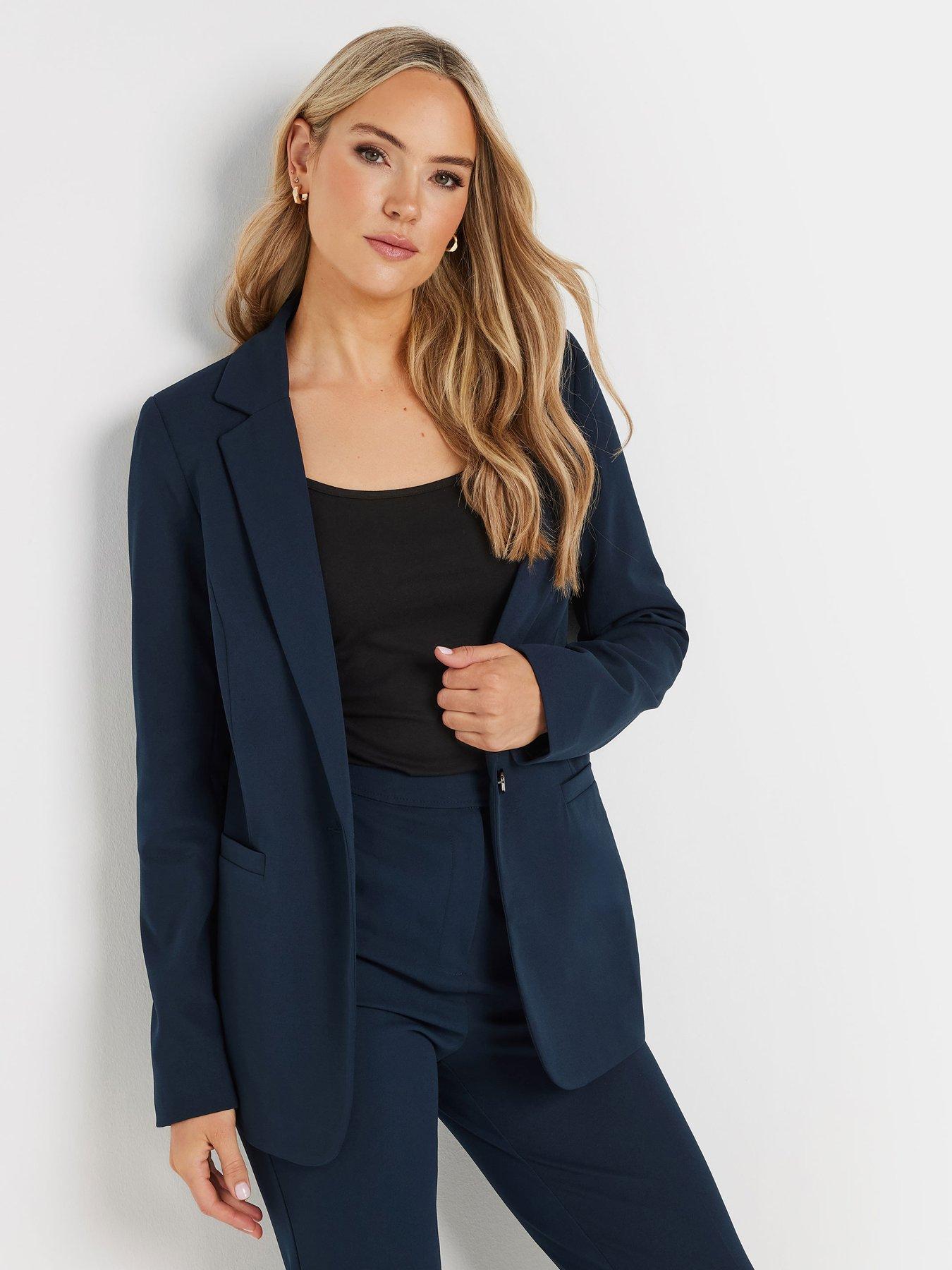 long-tall-sally-stretch-tailored-blazer-blue