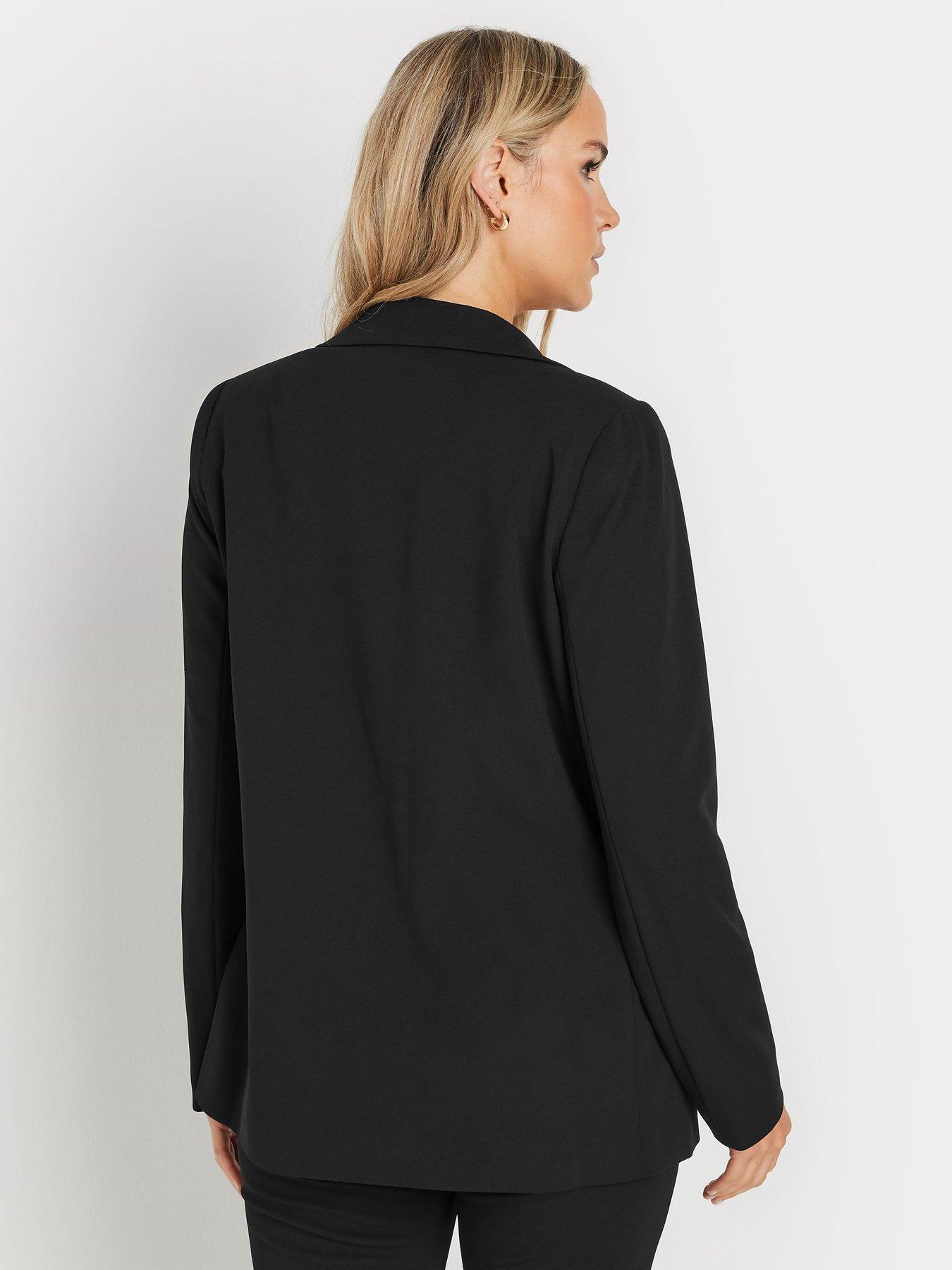 long-tall-sally-stretch-tailored-blazer-blackstillFront