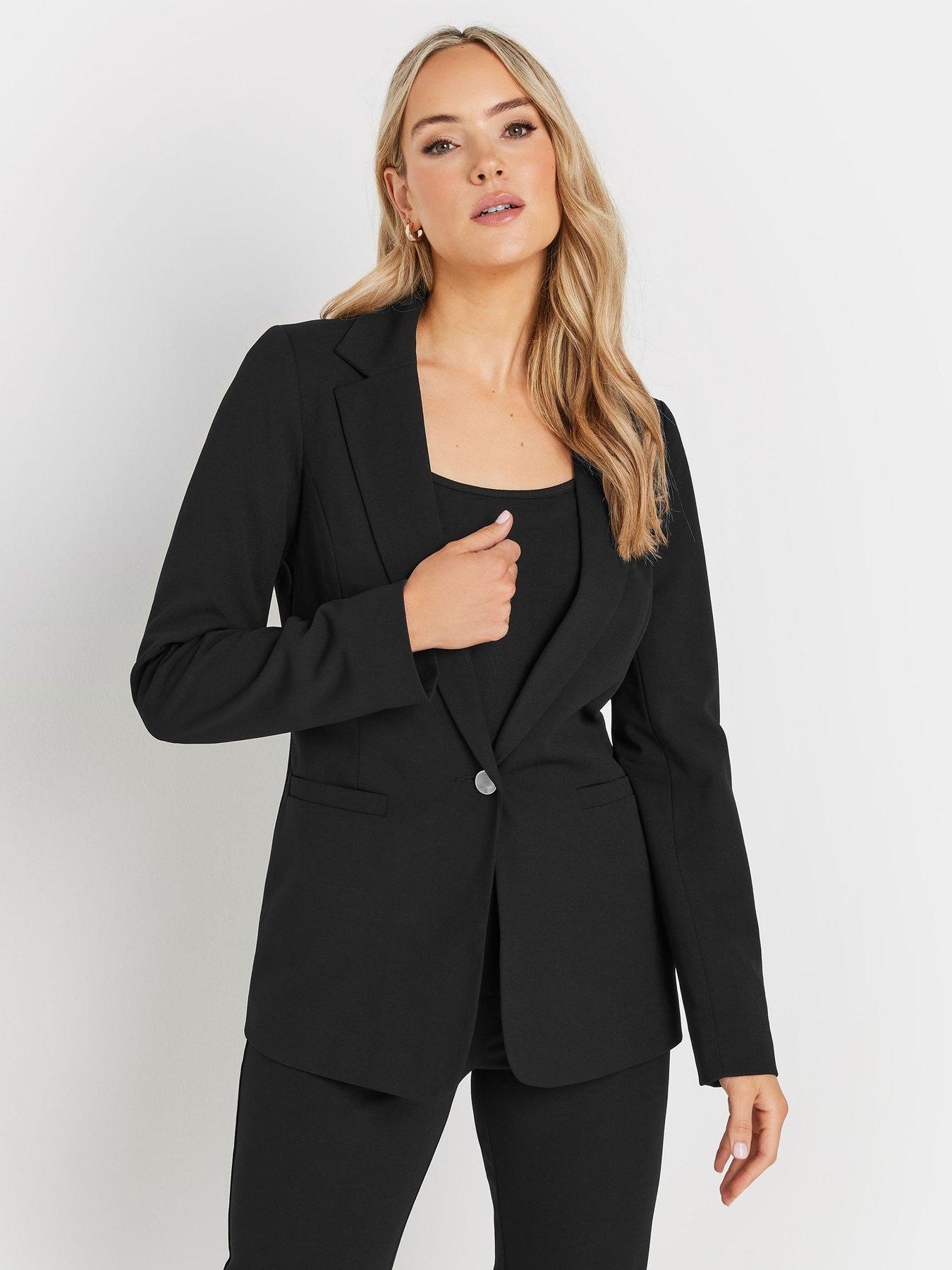 long-tall-sally-stretch-tailored-blazer-blackoutfit