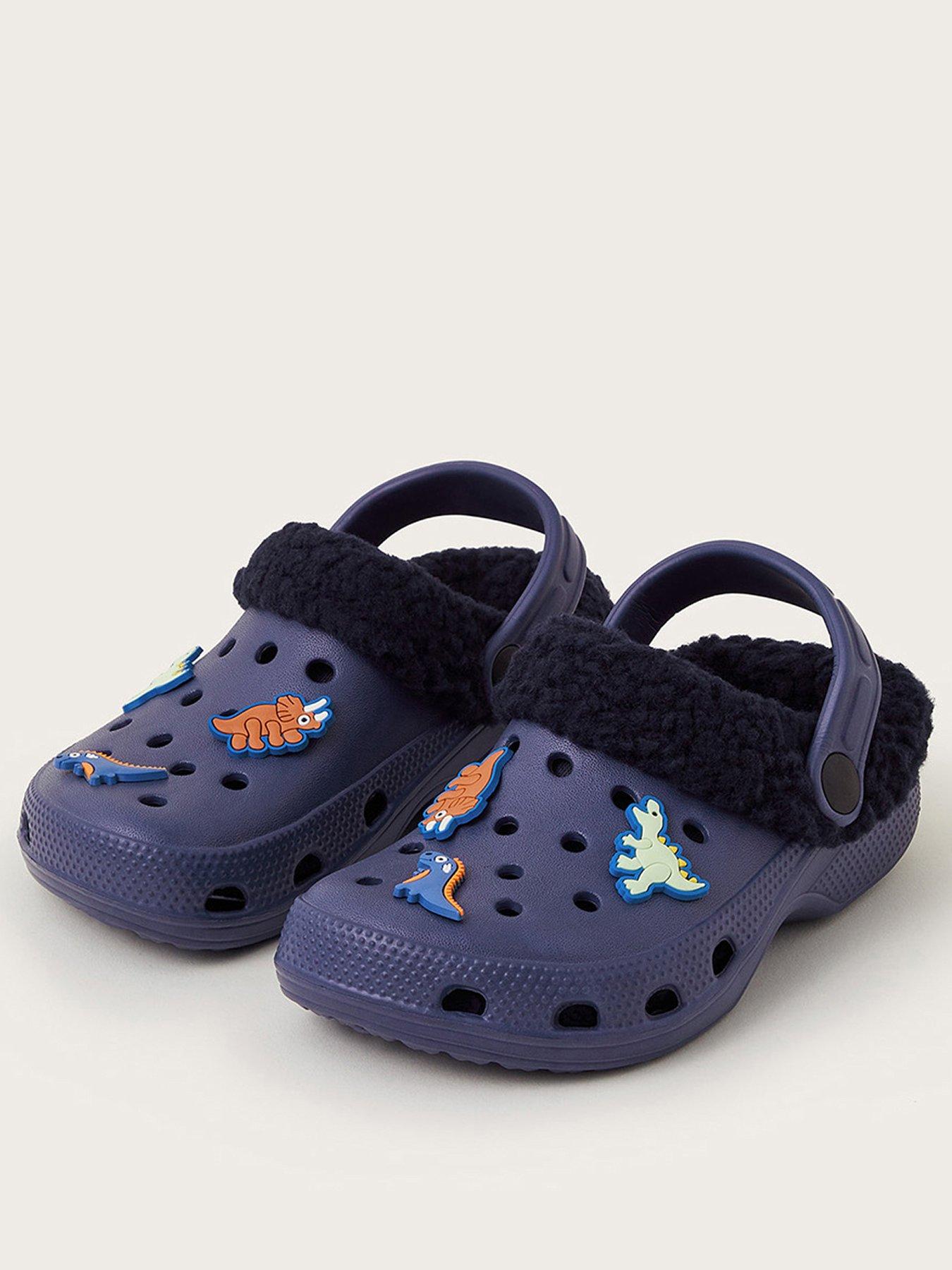 monsoon-boys-fluffy-dino-sling-back-slippers-navystillFront