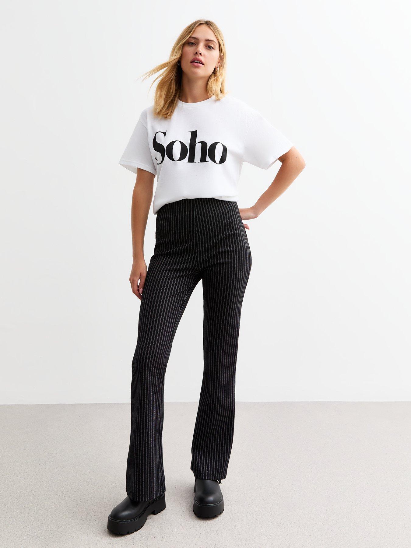 new-look-black-pinstriped-flared-trousers-print