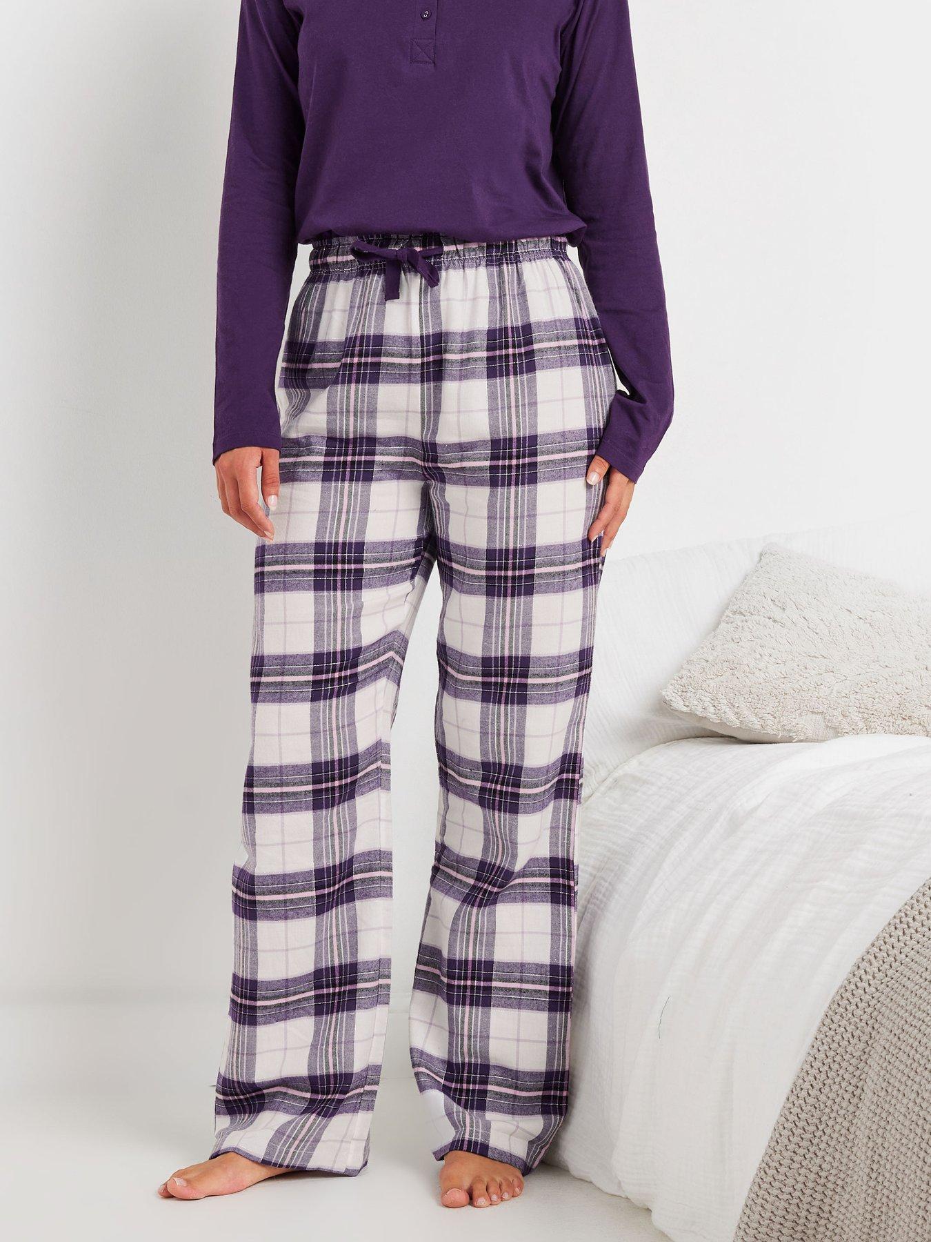 long-tall-sally-tall-check-pj-pant-purple