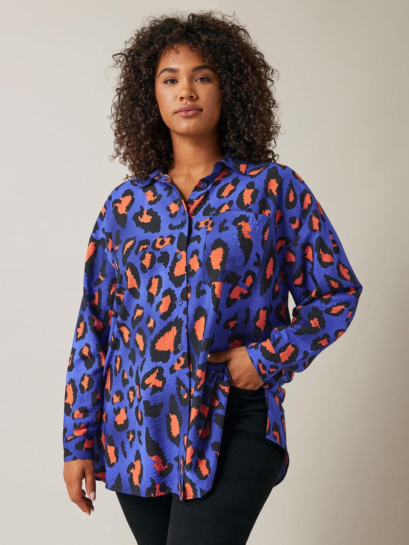 evans-oversized-spot-print-shirt