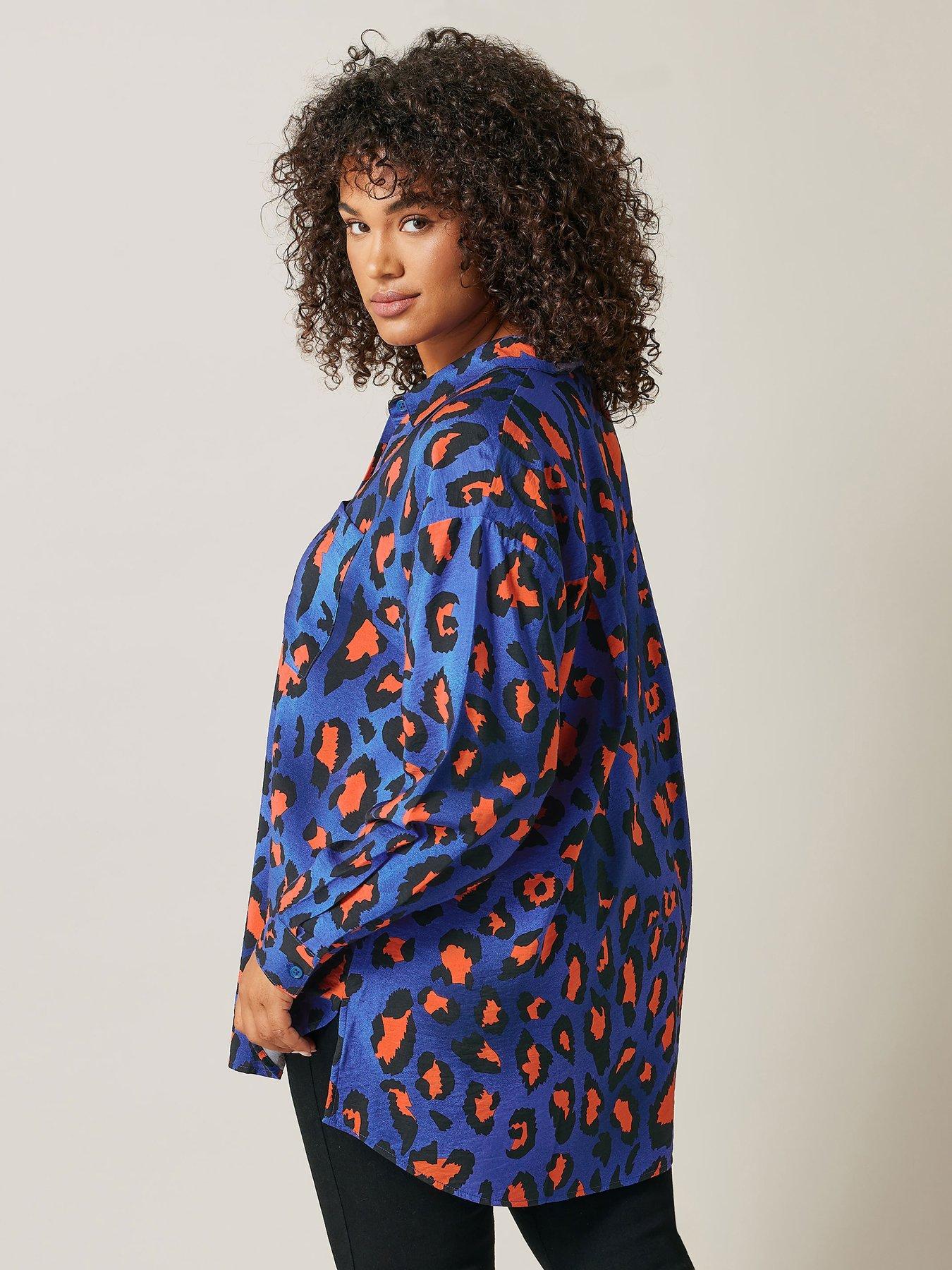 evans-oversized-spot-print-shirtstillFront