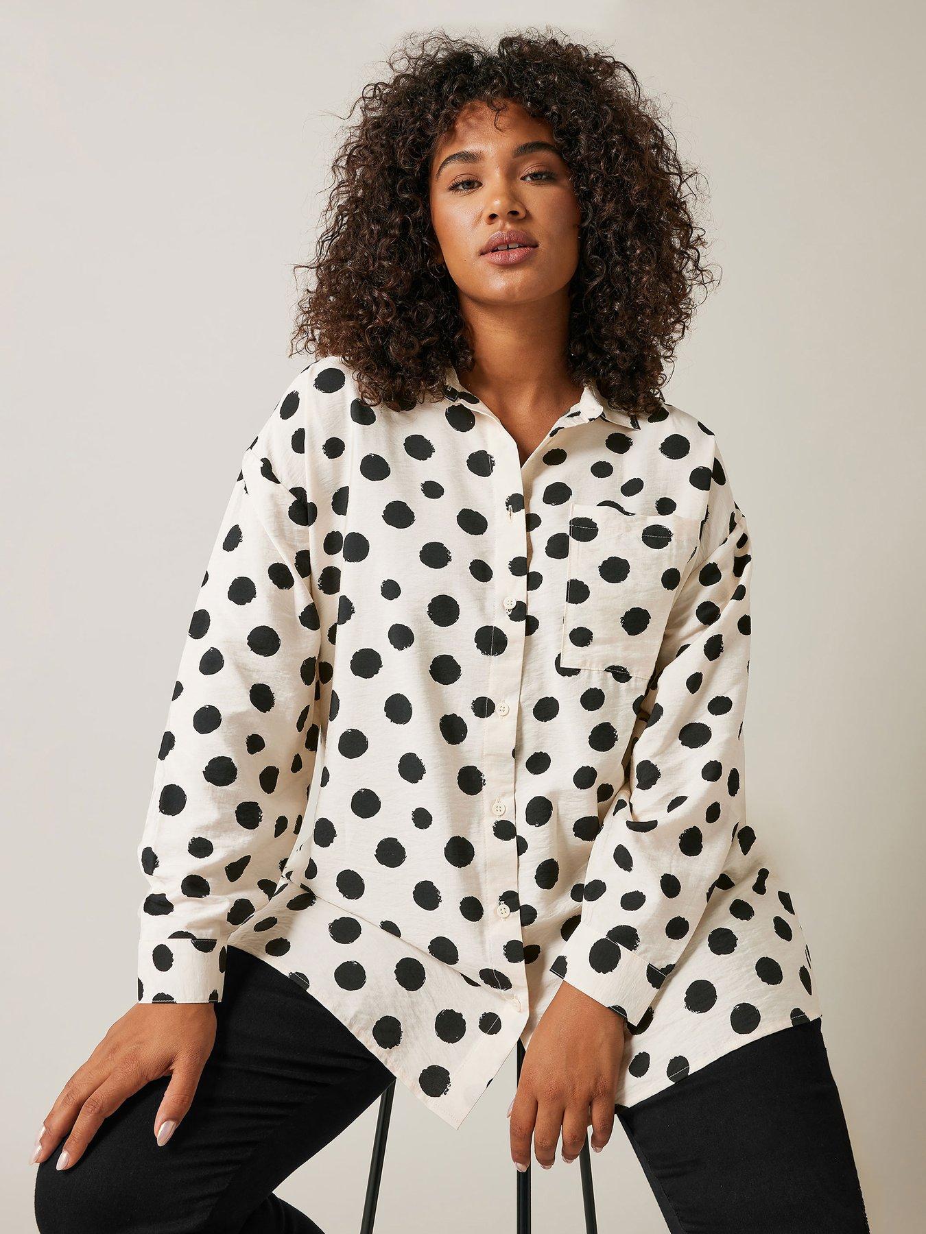 evans-oversized-spot-print-shirt