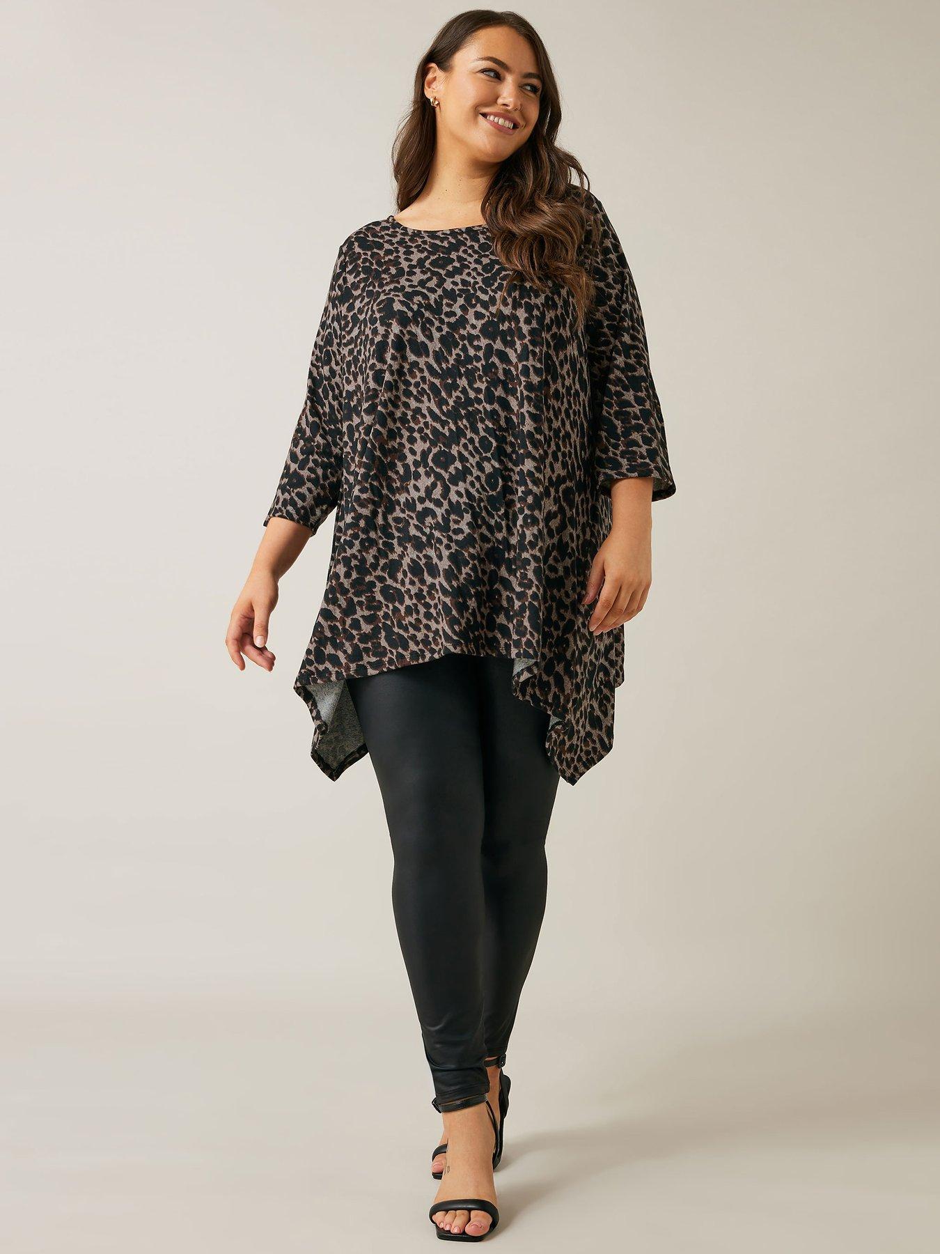 Image 3 of 4 of Evans Drop Pocket Tunic Top - Brown