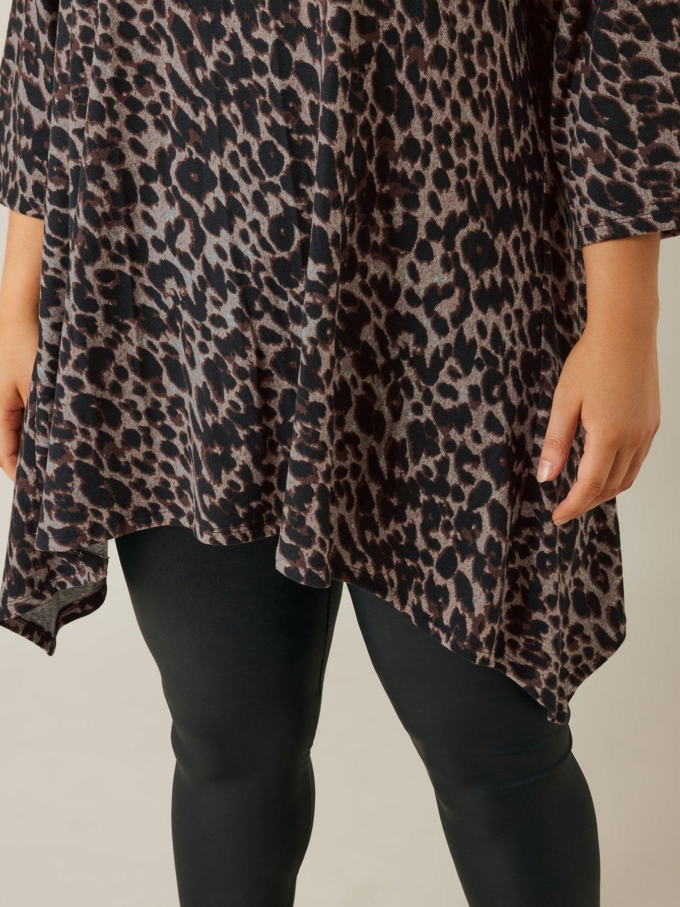 Image 4 of 4 of Evans Drop Pocket Tunic Top - Brown