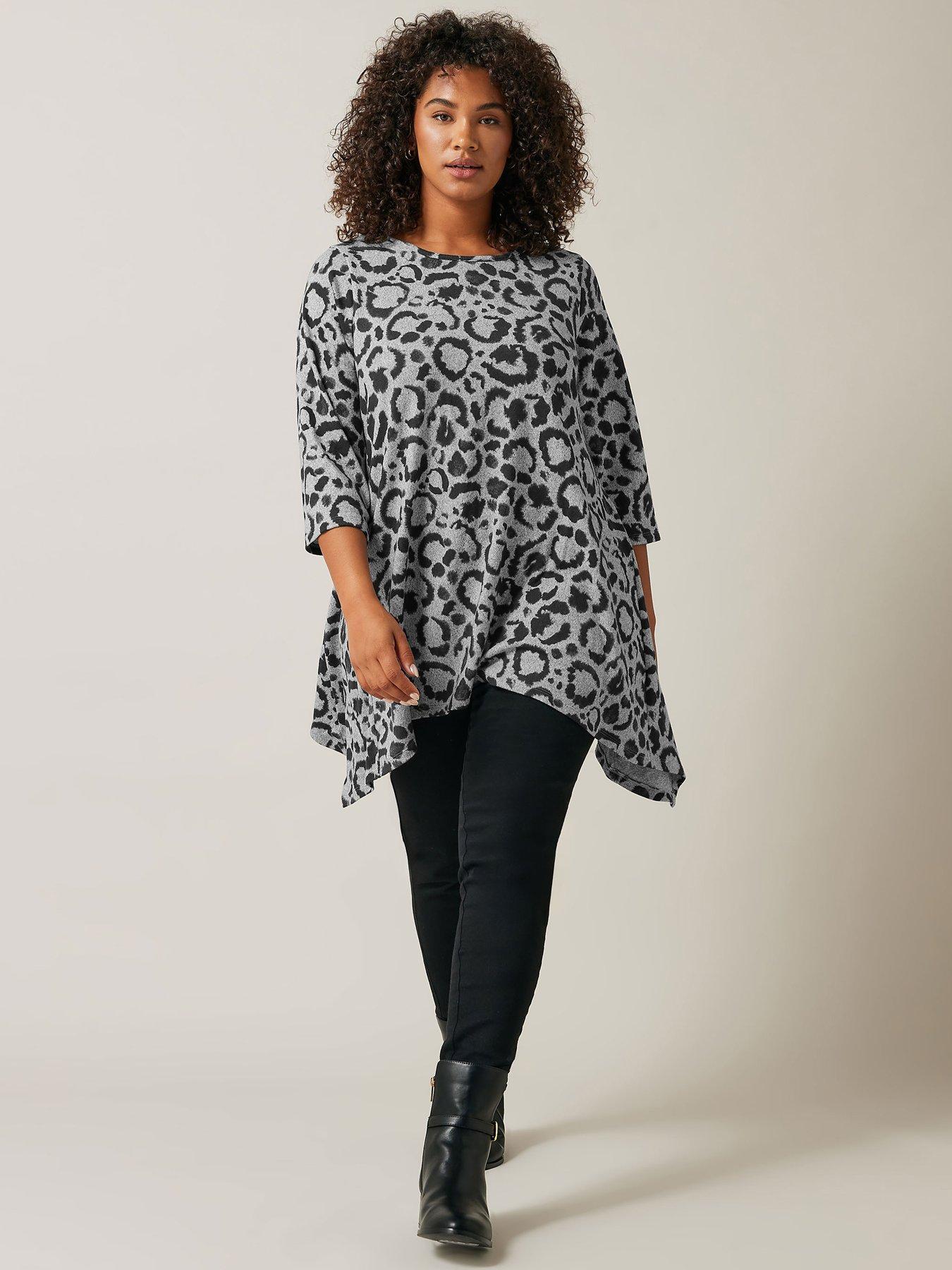 evans-animal-print-hanky-hem-jumper-greyback