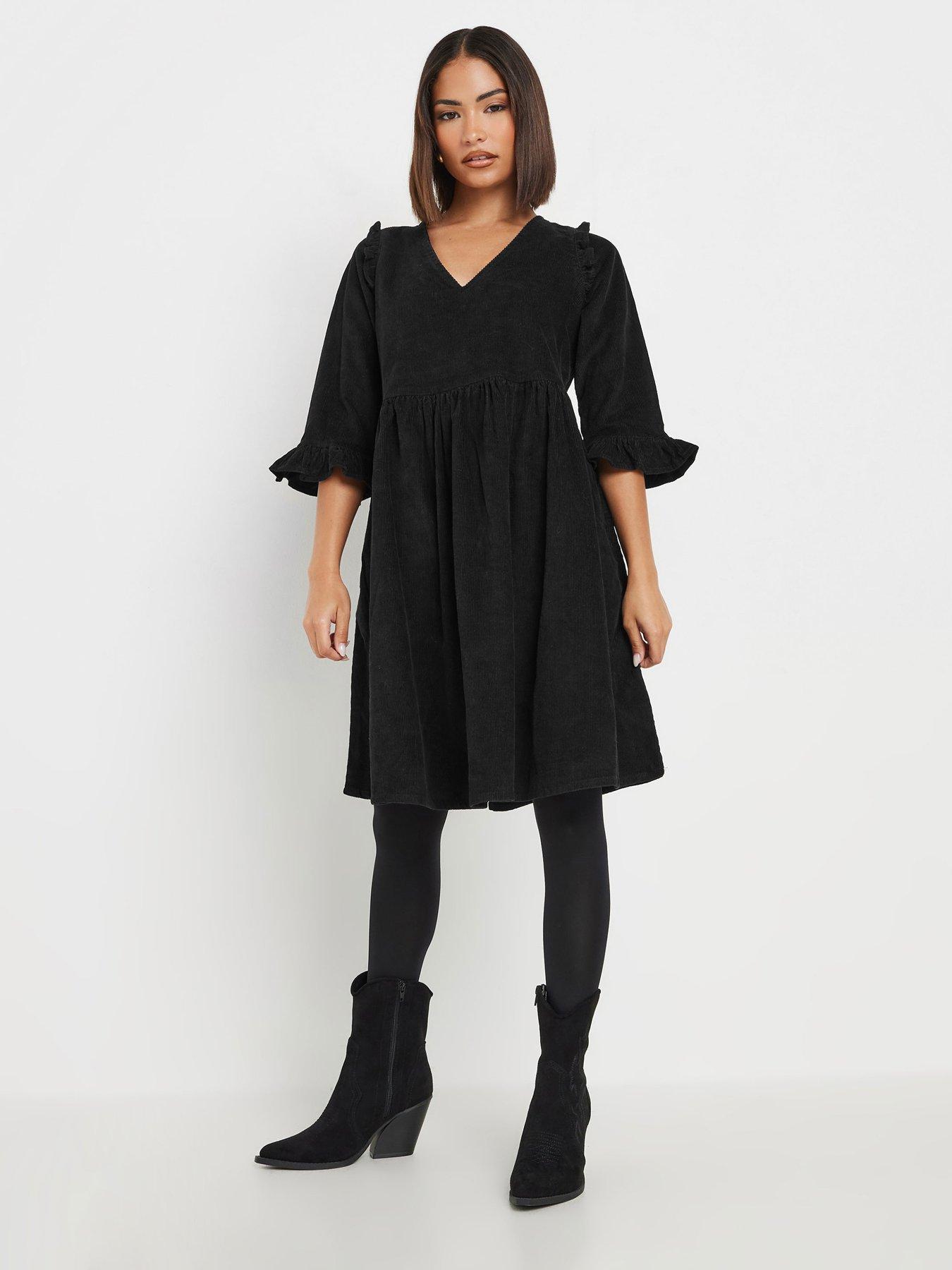 pixiegirl-petite-cord-smock-dress-blackback