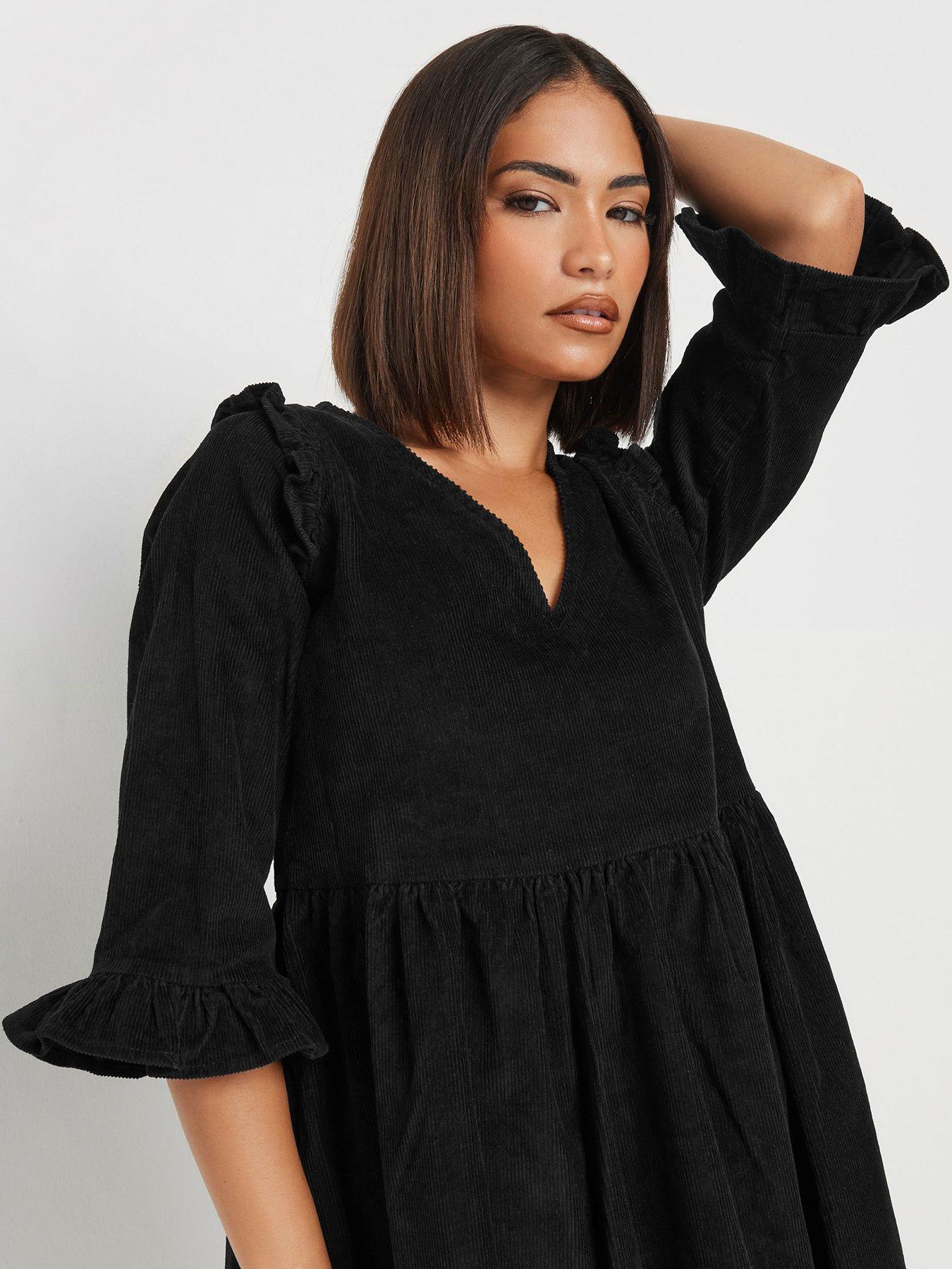 pixiegirl-petite-cord-smock-dress-blackoutfit