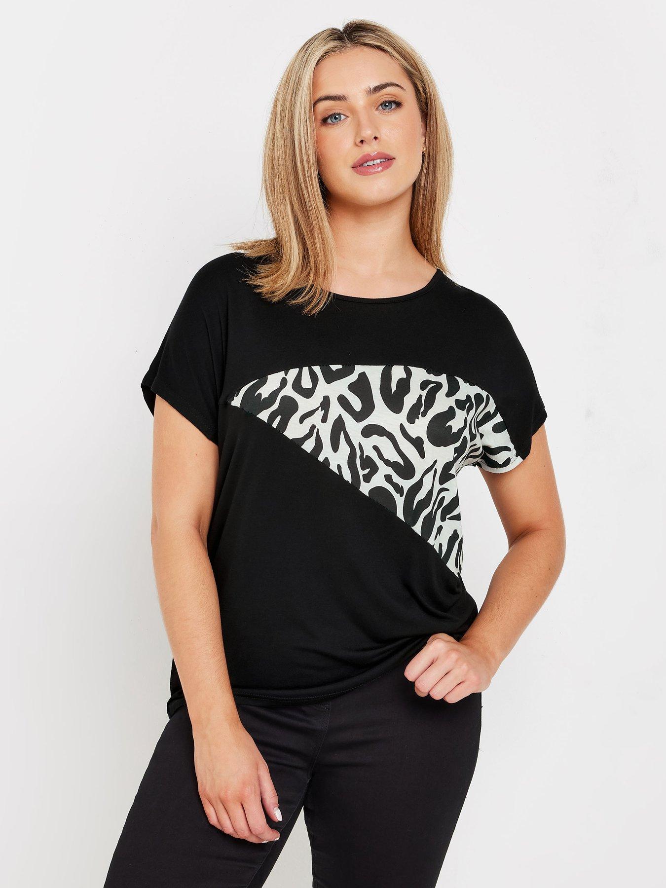 mco-animal-short-sleeve-top-black