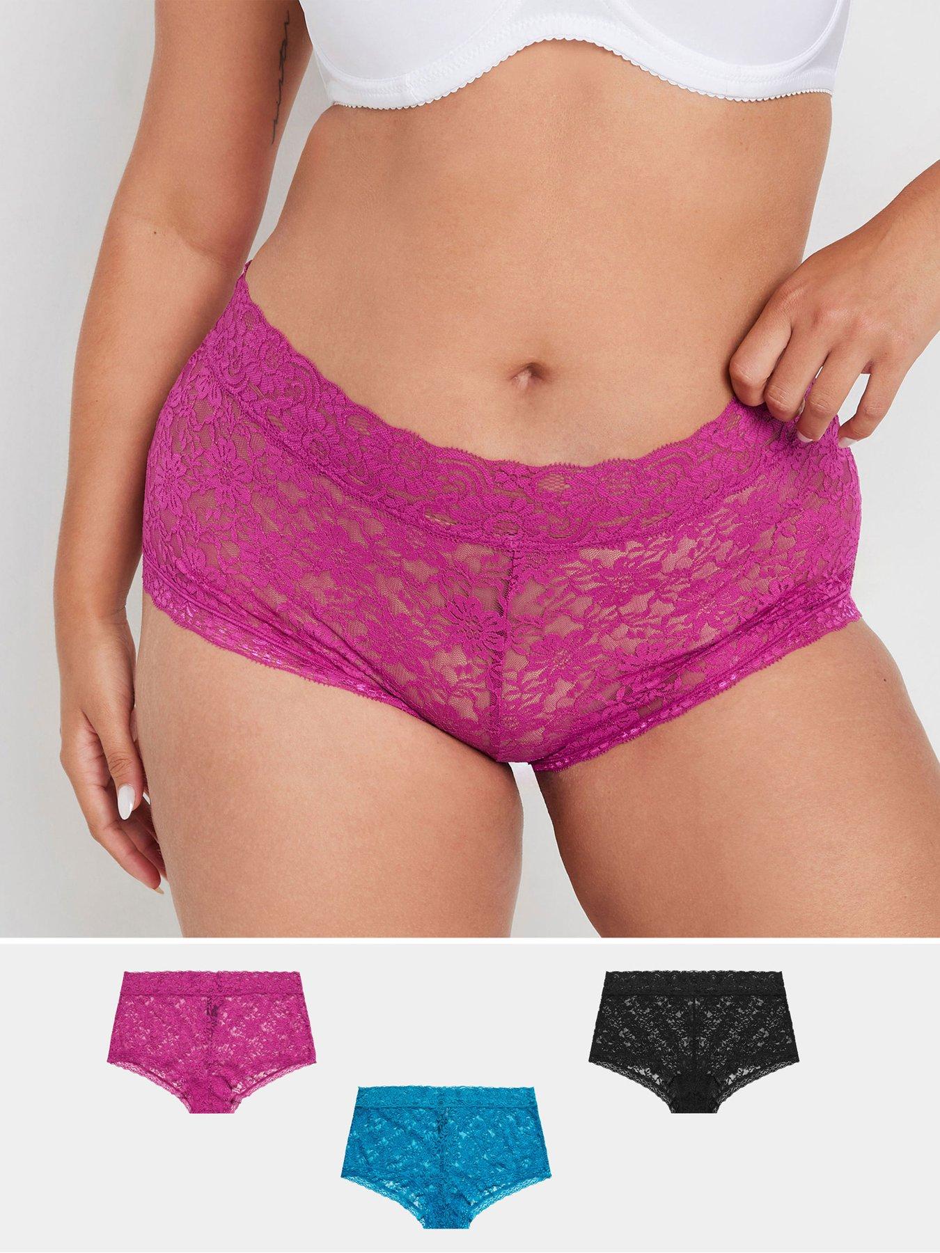 Yours Curve 3 Pack Lace Short