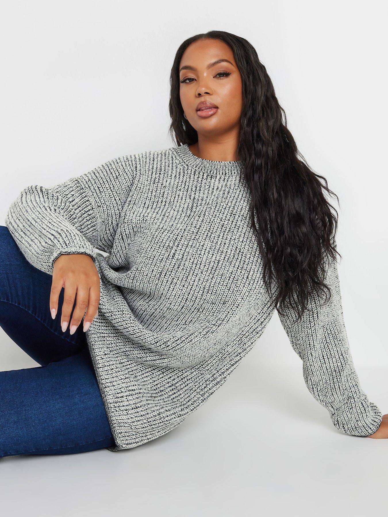 yours-curve-drop-shoulder-jumper-greyoutfit