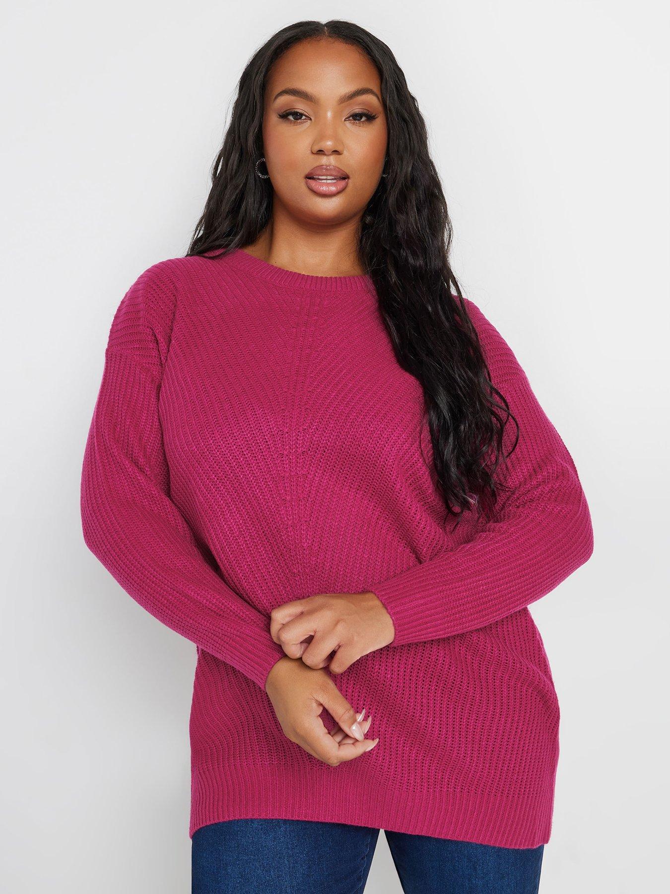 yours-curve-essential-jumper-pink