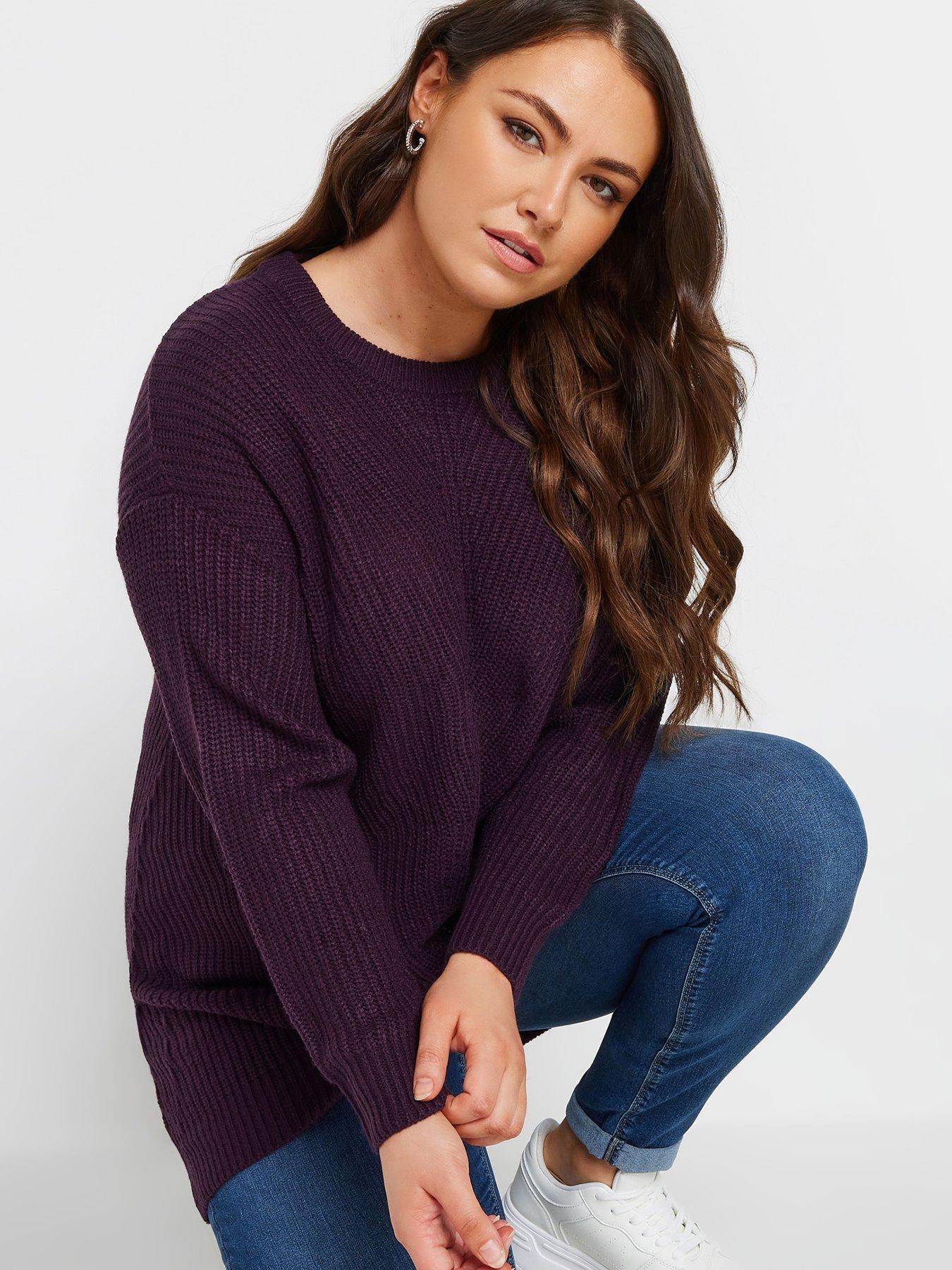 yours-curve-essential-jumper-purple