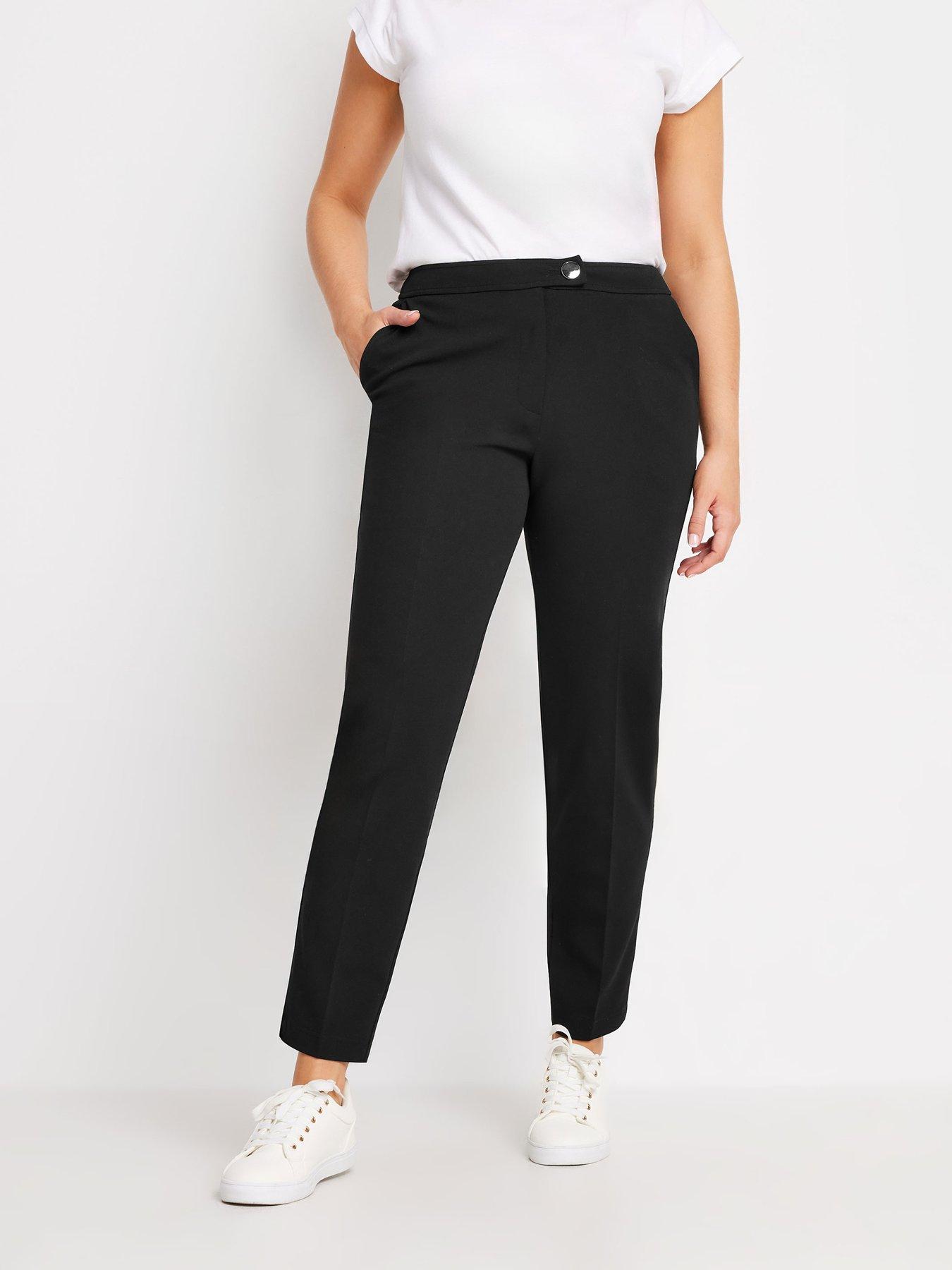 Image of M&Co Tapered Trouser - Black