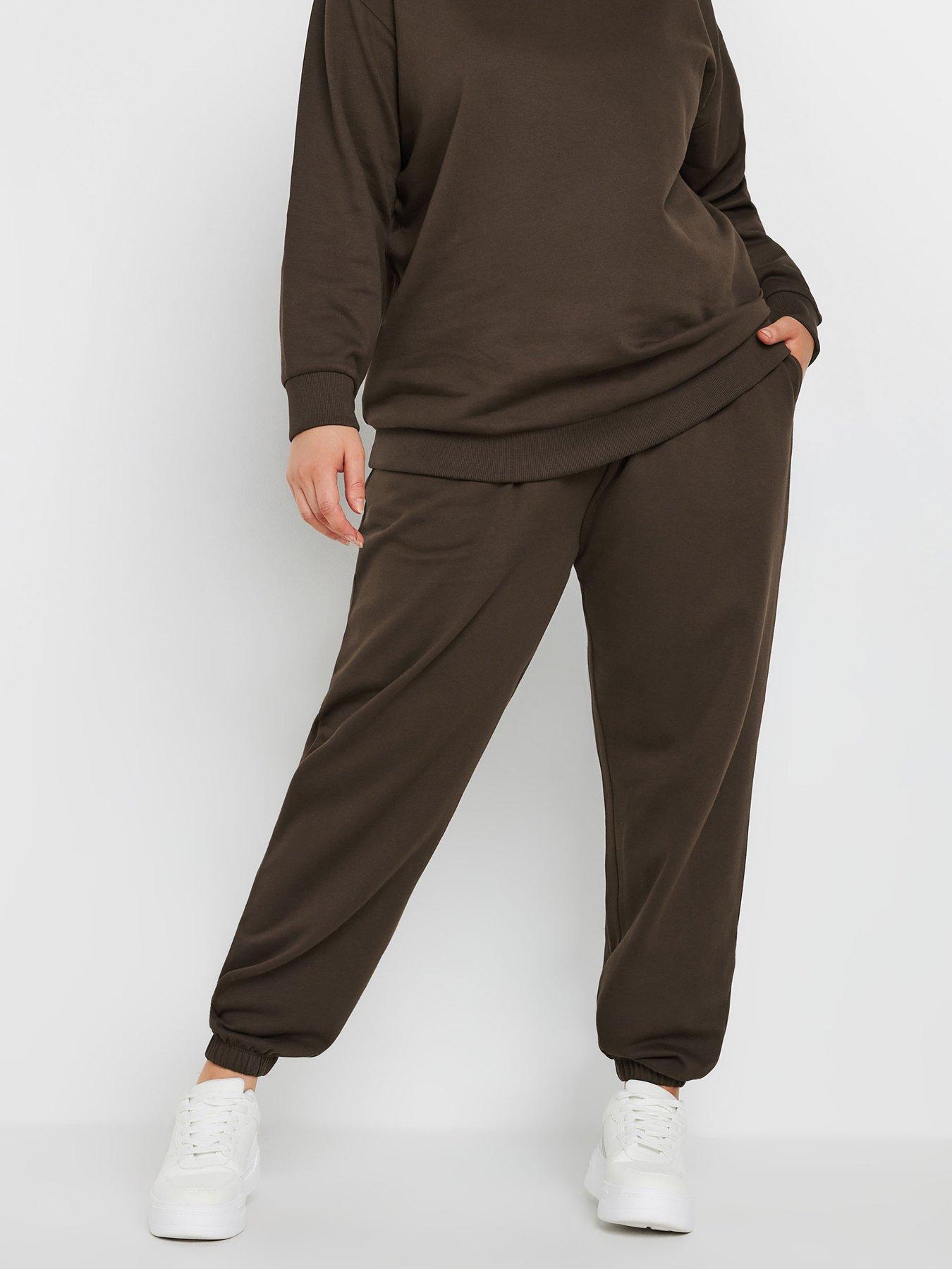 yours-curve-cuffed-jogger-brown